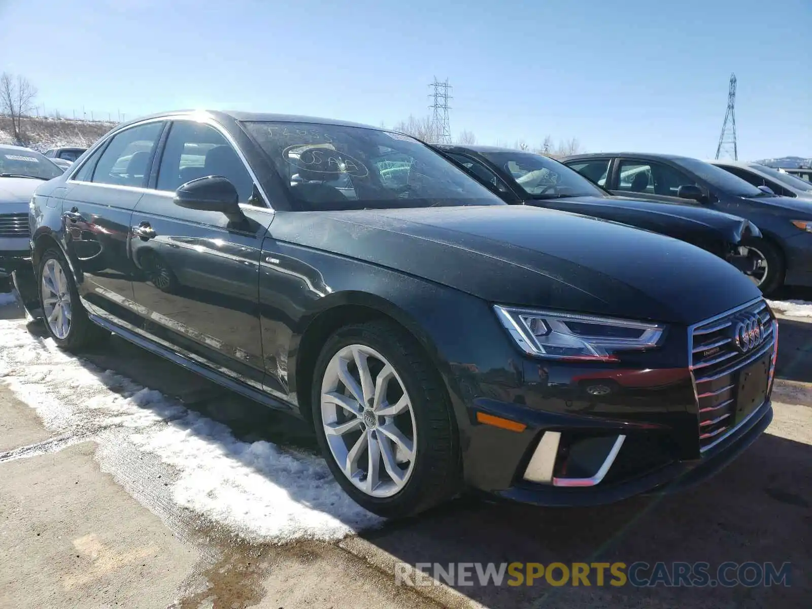 1 Photograph of a damaged car WAUENAF42KA099051 AUDI A4 2019