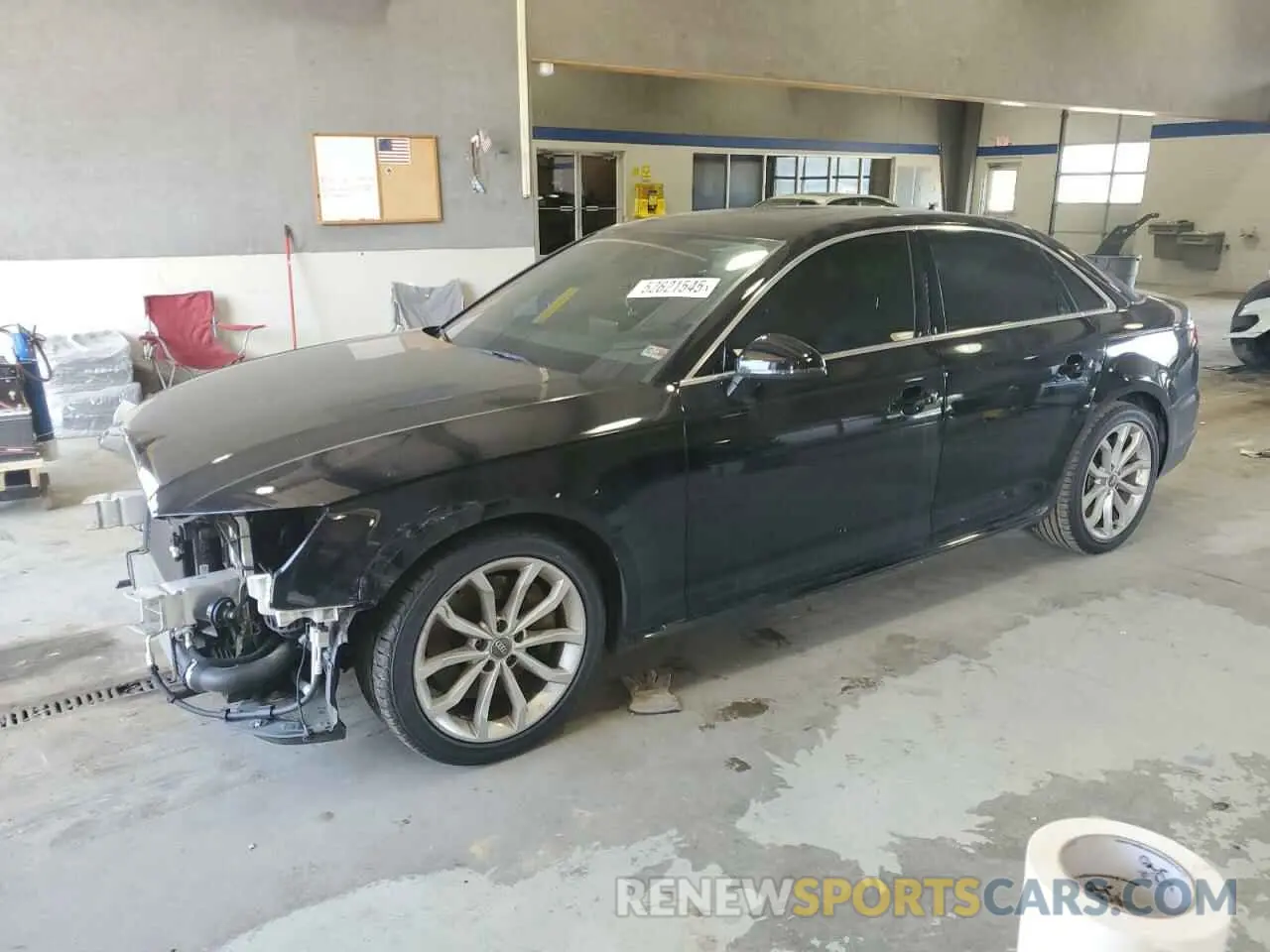 1 Photograph of a damaged car WAUENAF42KN005582 AUDI A4 2019