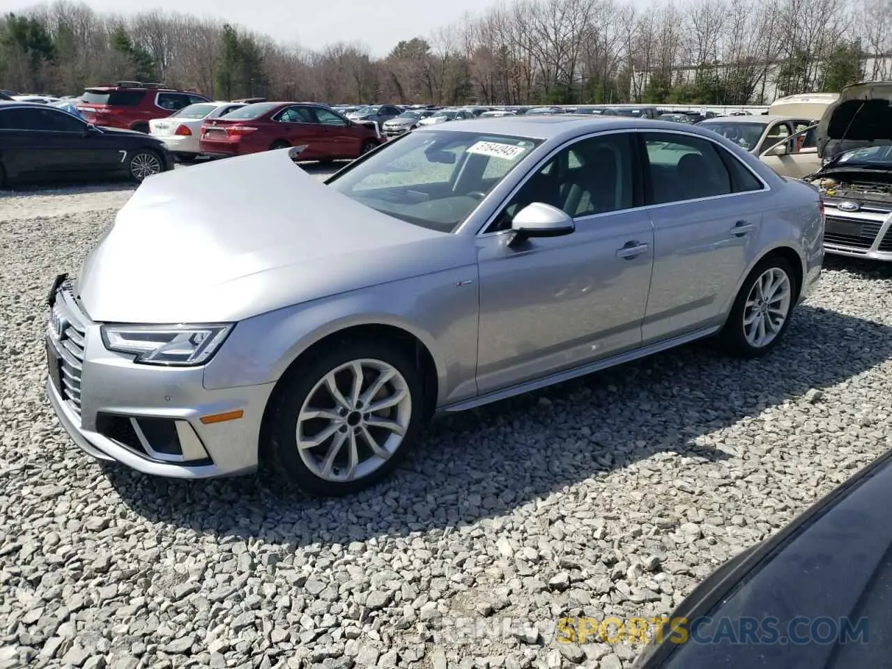 1 Photograph of a damaged car WAUENAF43KA040154 AUDI A4 2019