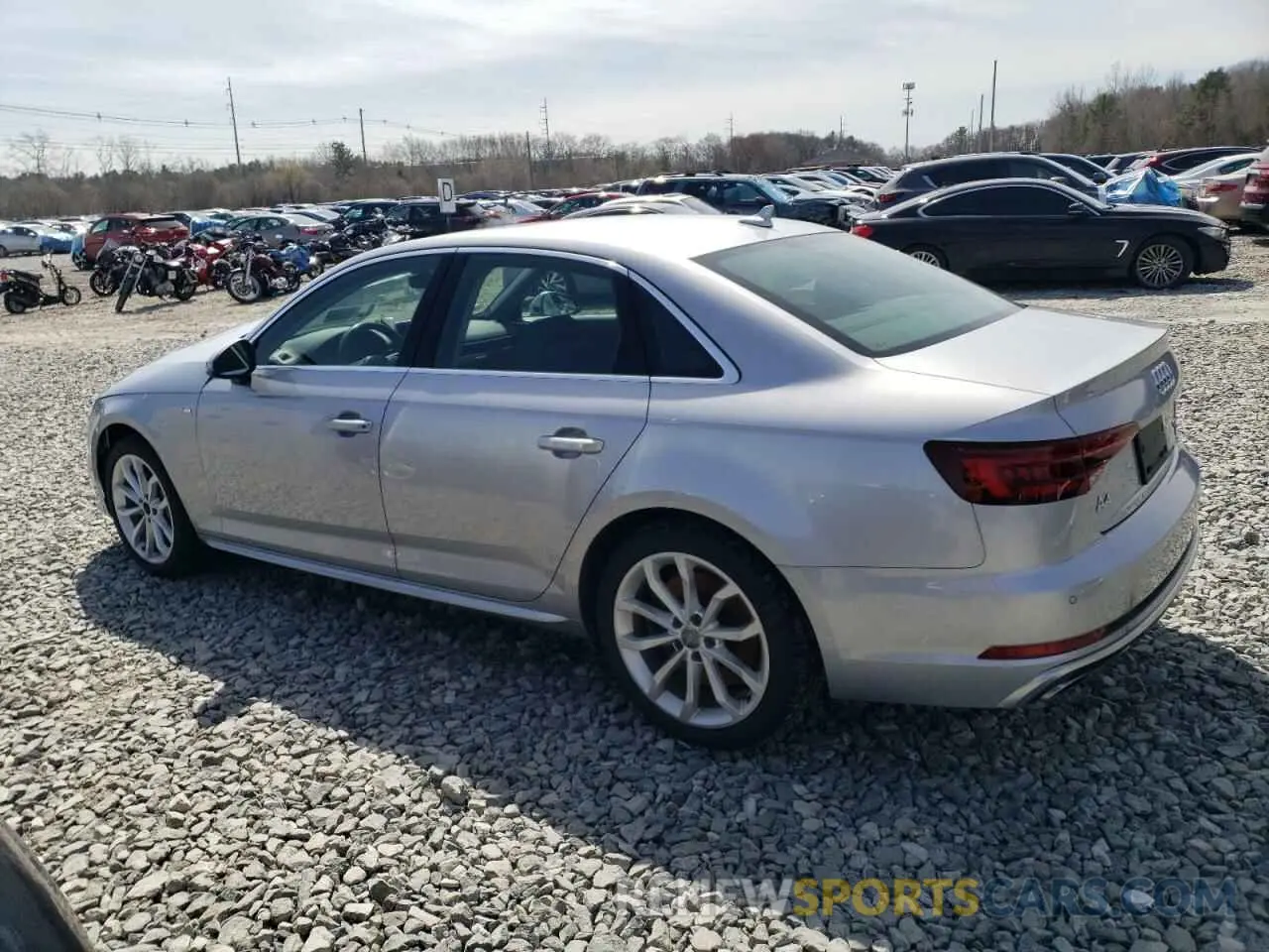 2 Photograph of a damaged car WAUENAF43KA040154 AUDI A4 2019