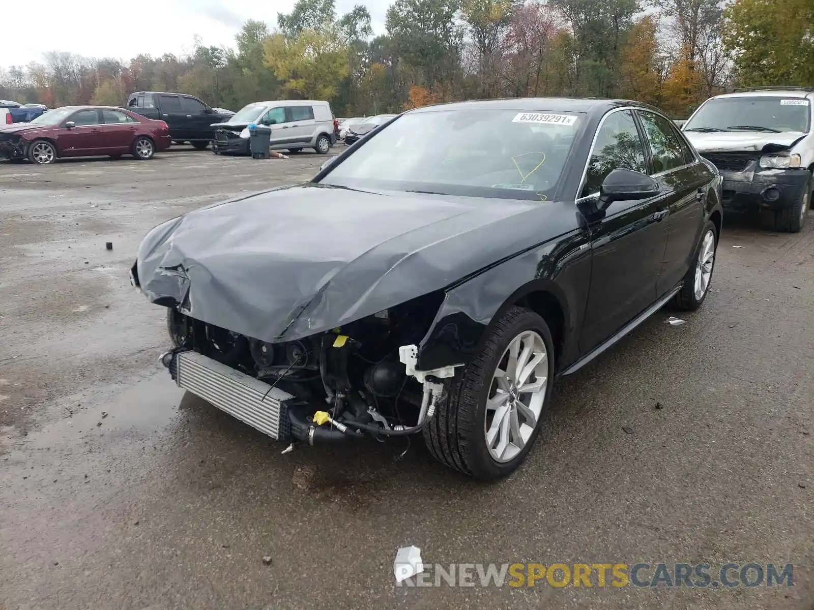 2 Photograph of a damaged car WAUENAF43KA118996 AUDI A4 2019