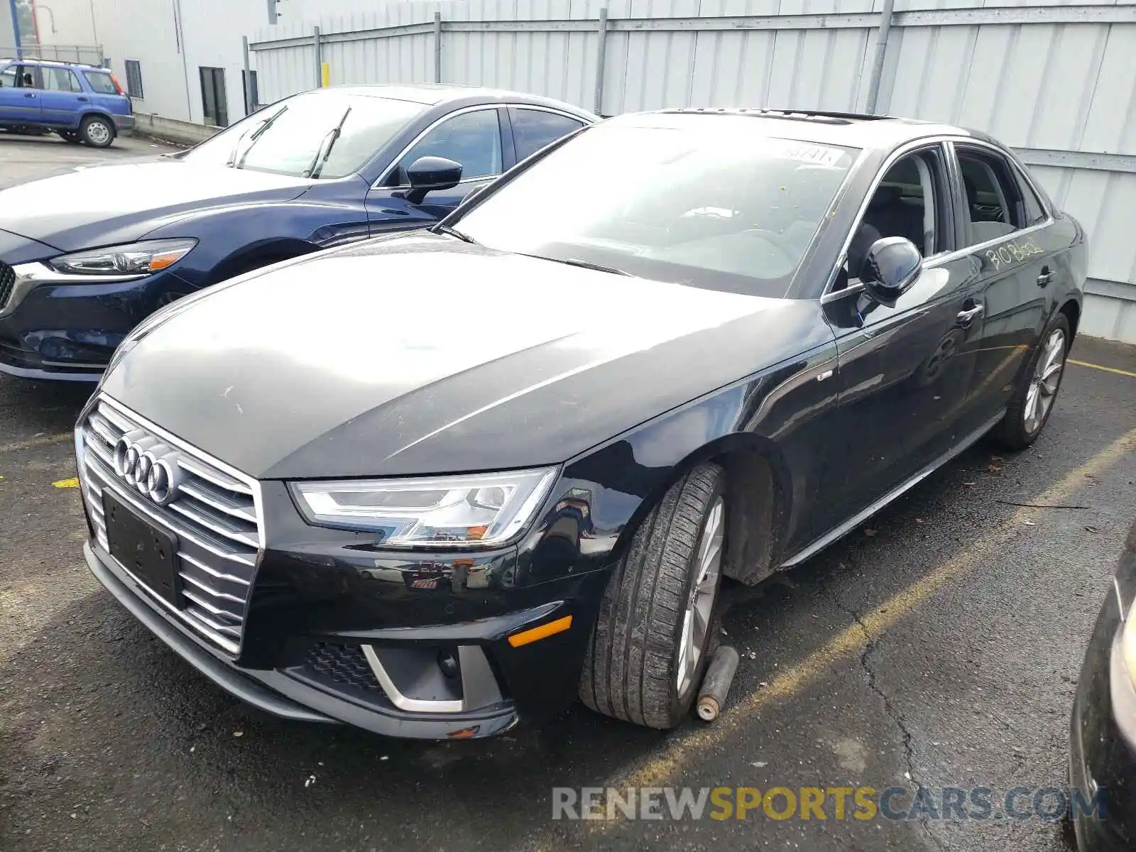 2 Photograph of a damaged car WAUENAF43KN011472 AUDI A4 2019