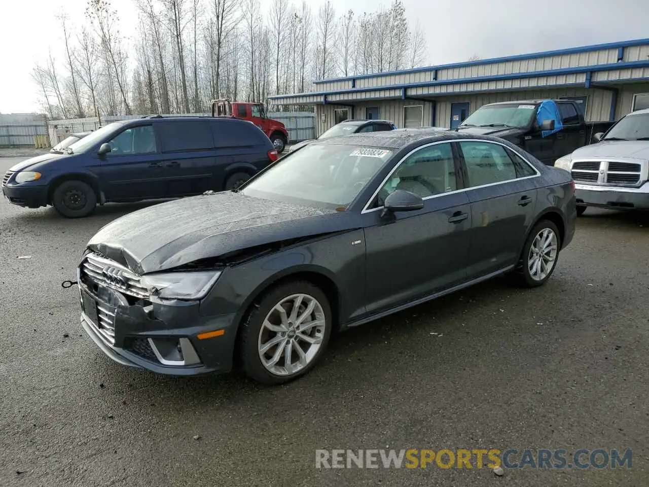 1 Photograph of a damaged car WAUENAF43KN018907 AUDI A4 2019
