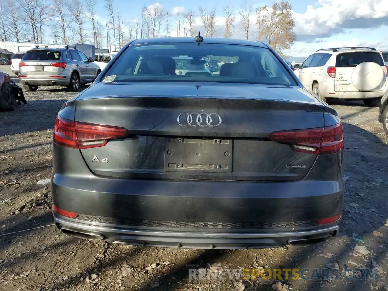 6 Photograph of a damaged car WAUENAF43KN018907 AUDI A4 2019