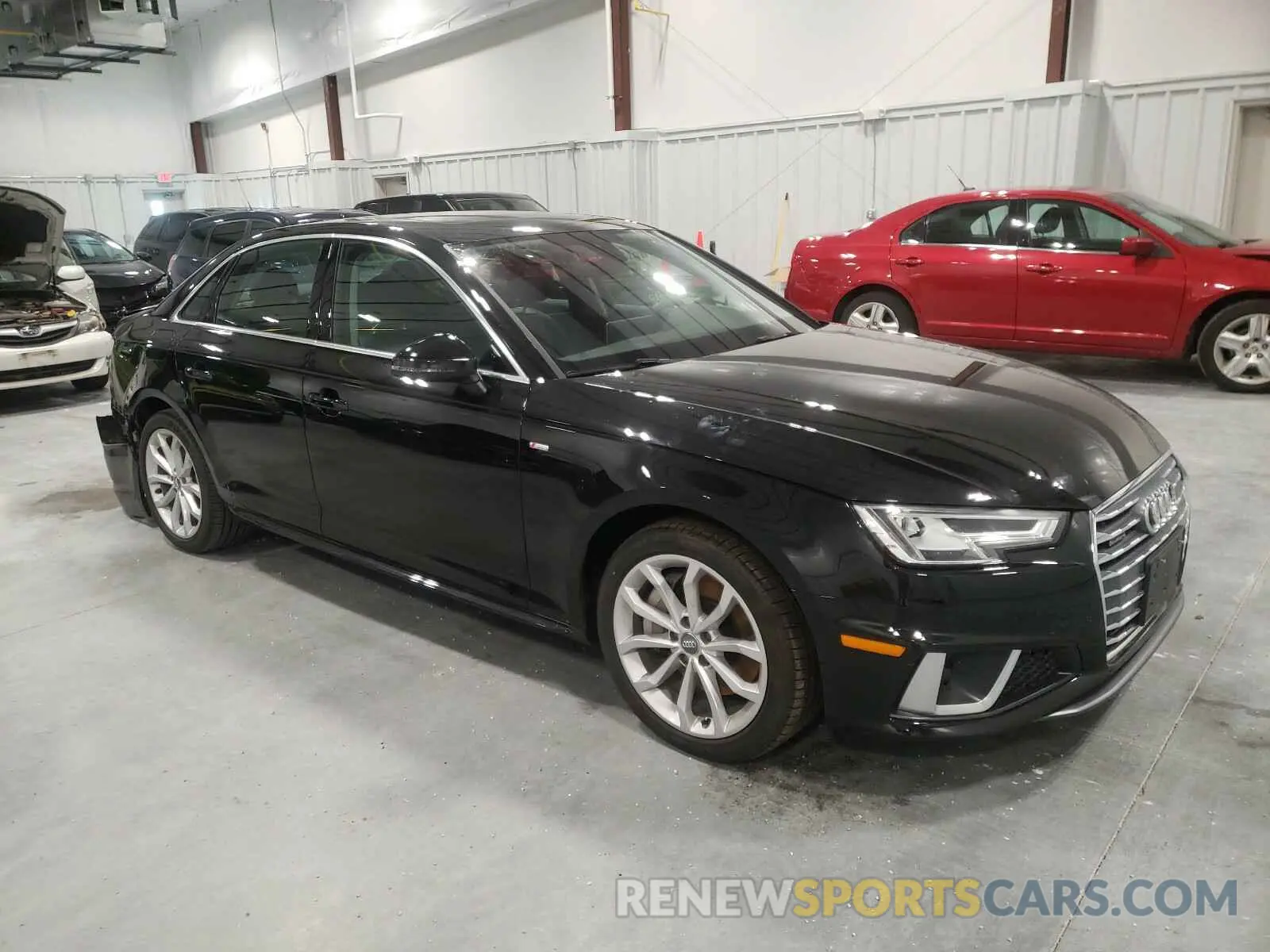 1 Photograph of a damaged car WAUENAF43KN019376 AUDI A4 2019