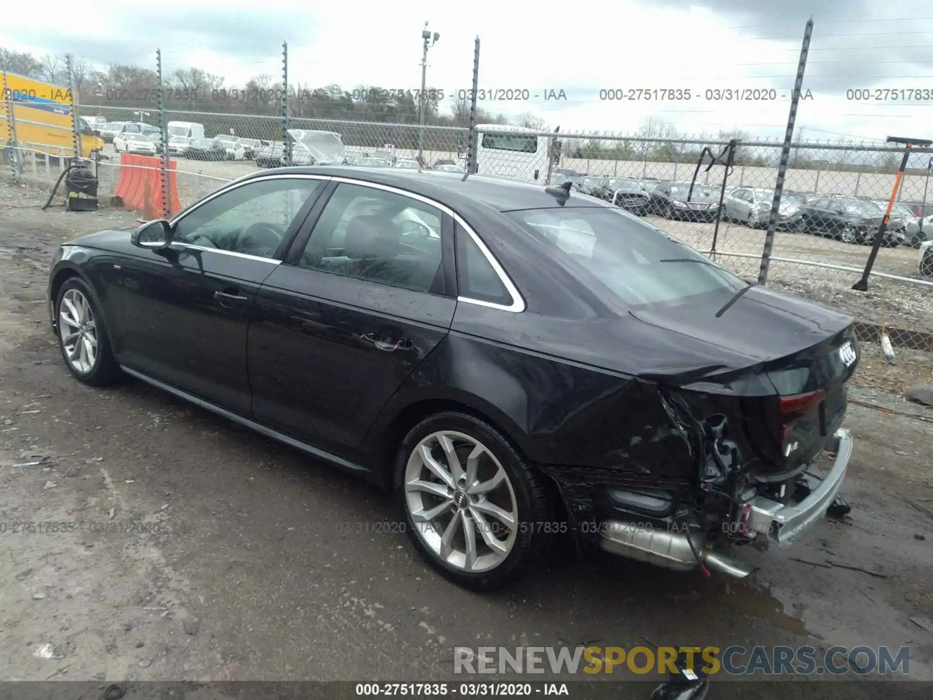 3 Photograph of a damaged car WAUENAF44KA008006 AUDI A4 2019