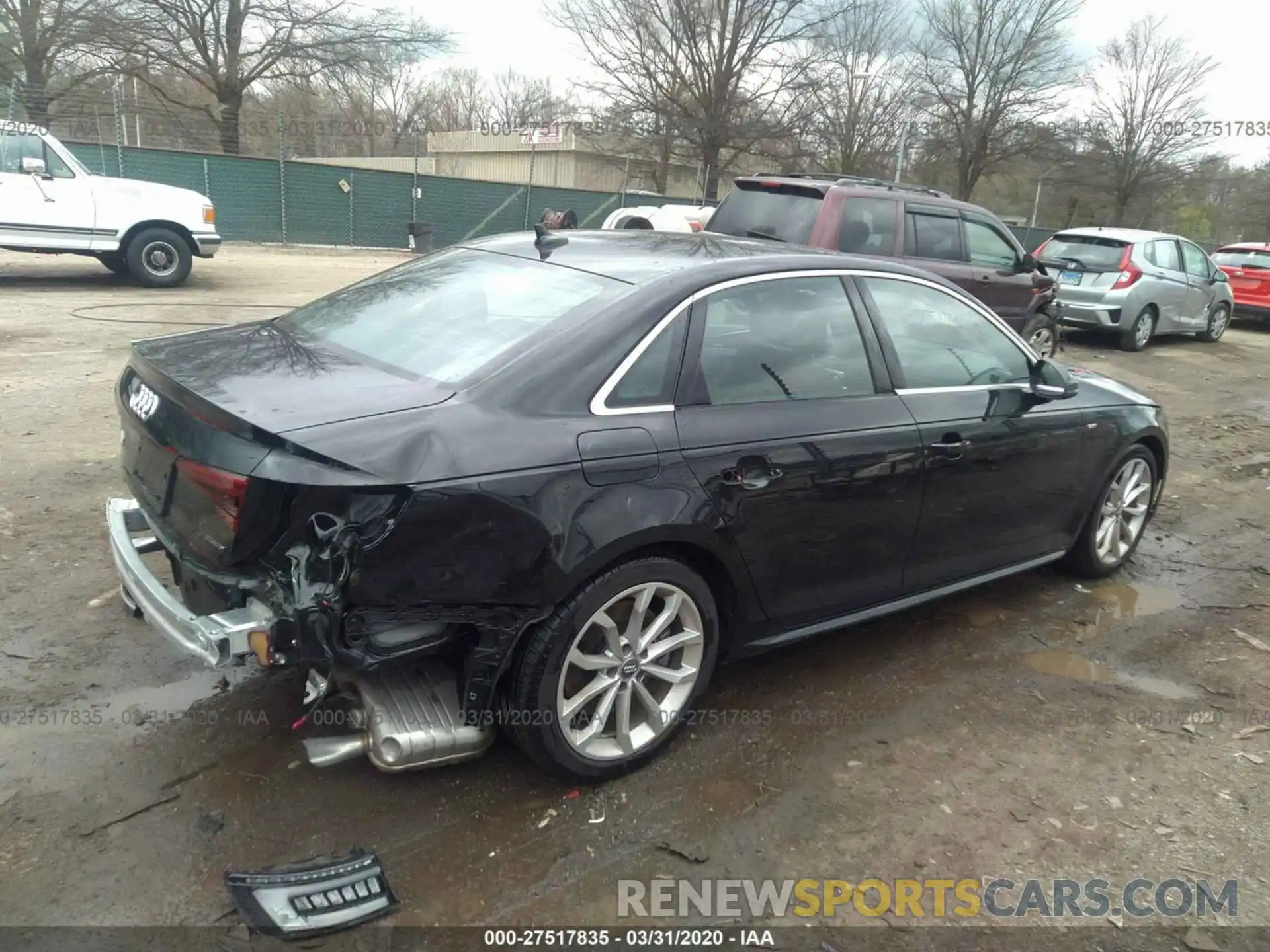 4 Photograph of a damaged car WAUENAF44KA008006 AUDI A4 2019