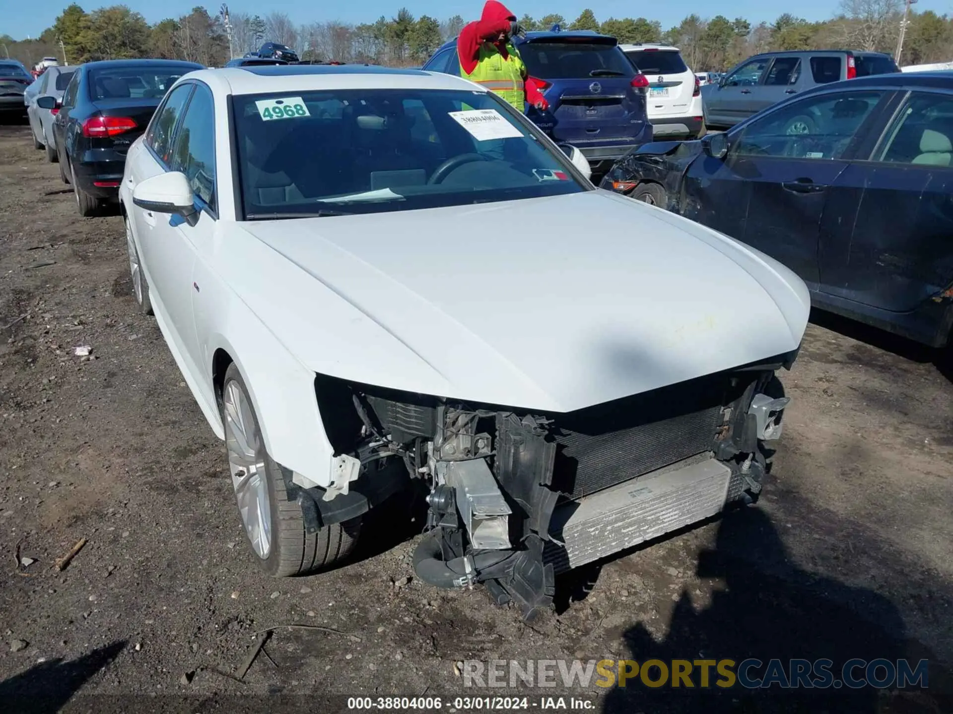 12 Photograph of a damaged car WAUENAF44KA070084 AUDI A4 2019