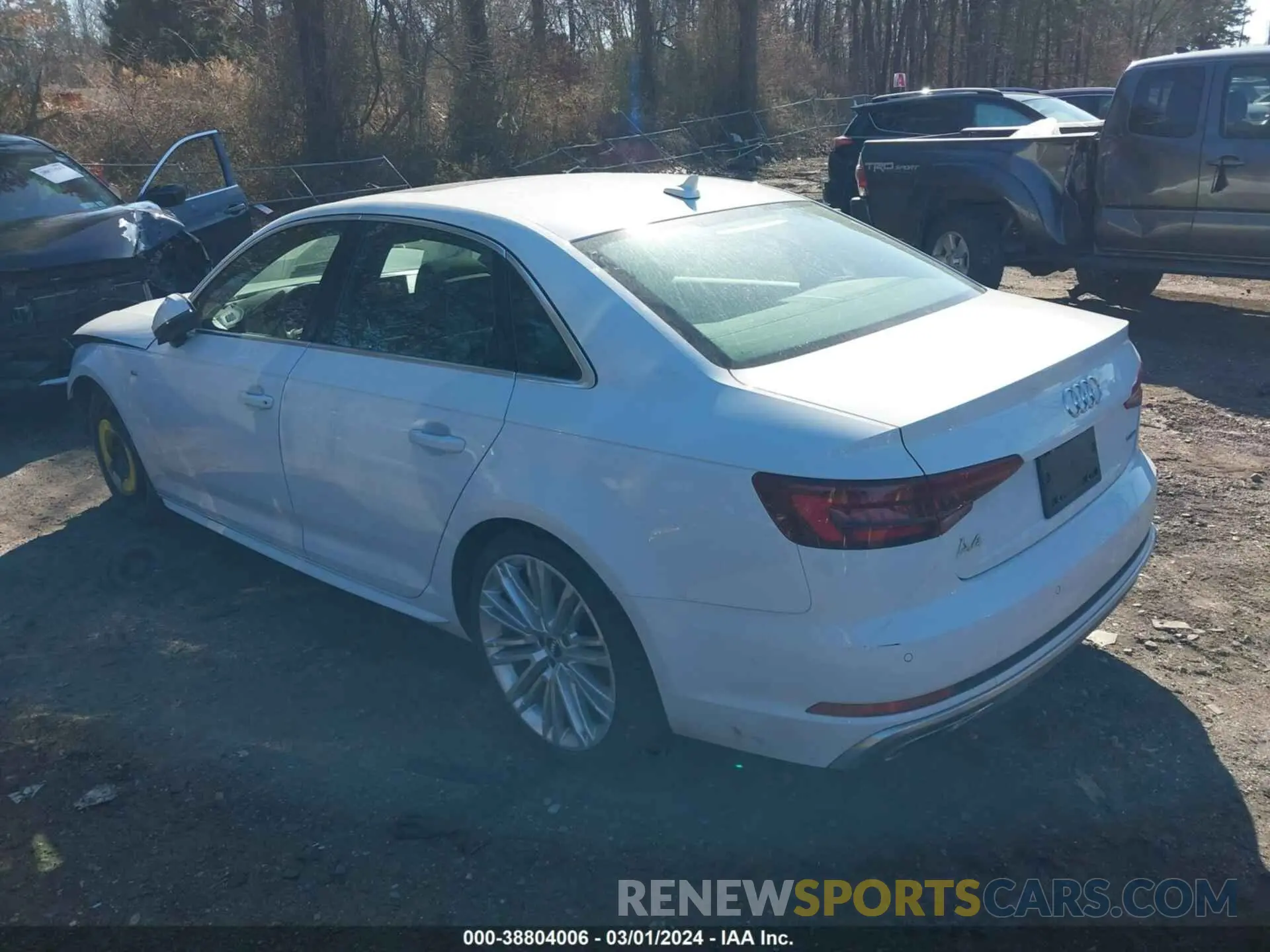 3 Photograph of a damaged car WAUENAF44KA070084 AUDI A4 2019
