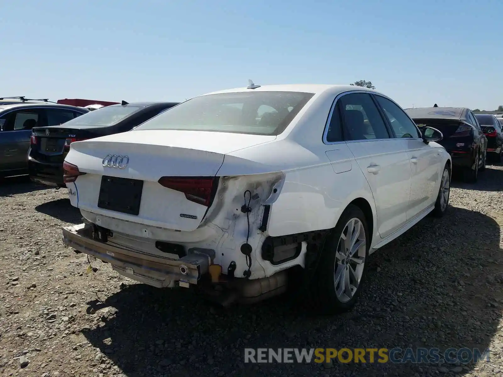 4 Photograph of a damaged car WAUENAF44KN001890 AUDI A4 2019