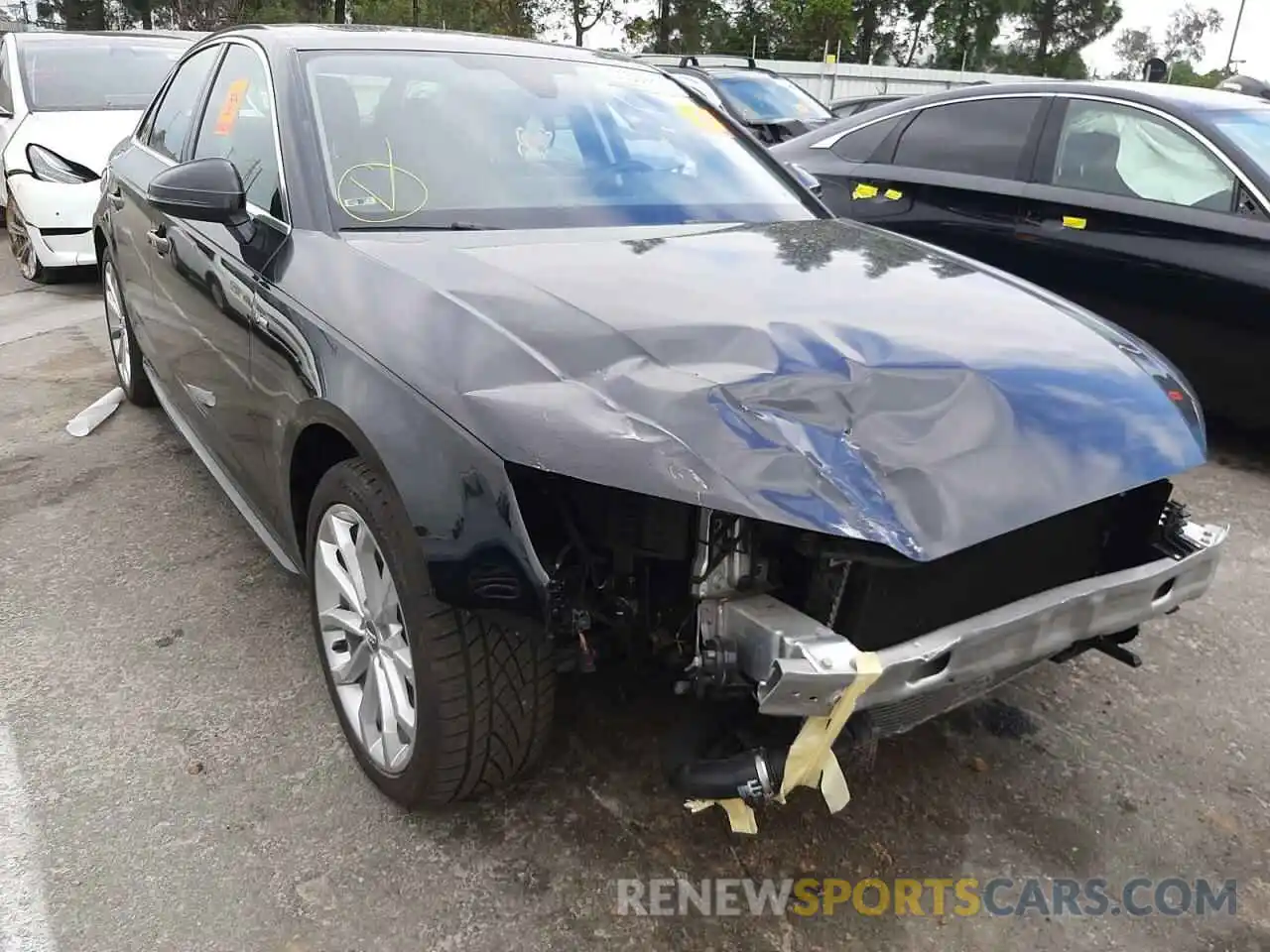 1 Photograph of a damaged car WAUENAF44KN002912 AUDI A4 2019