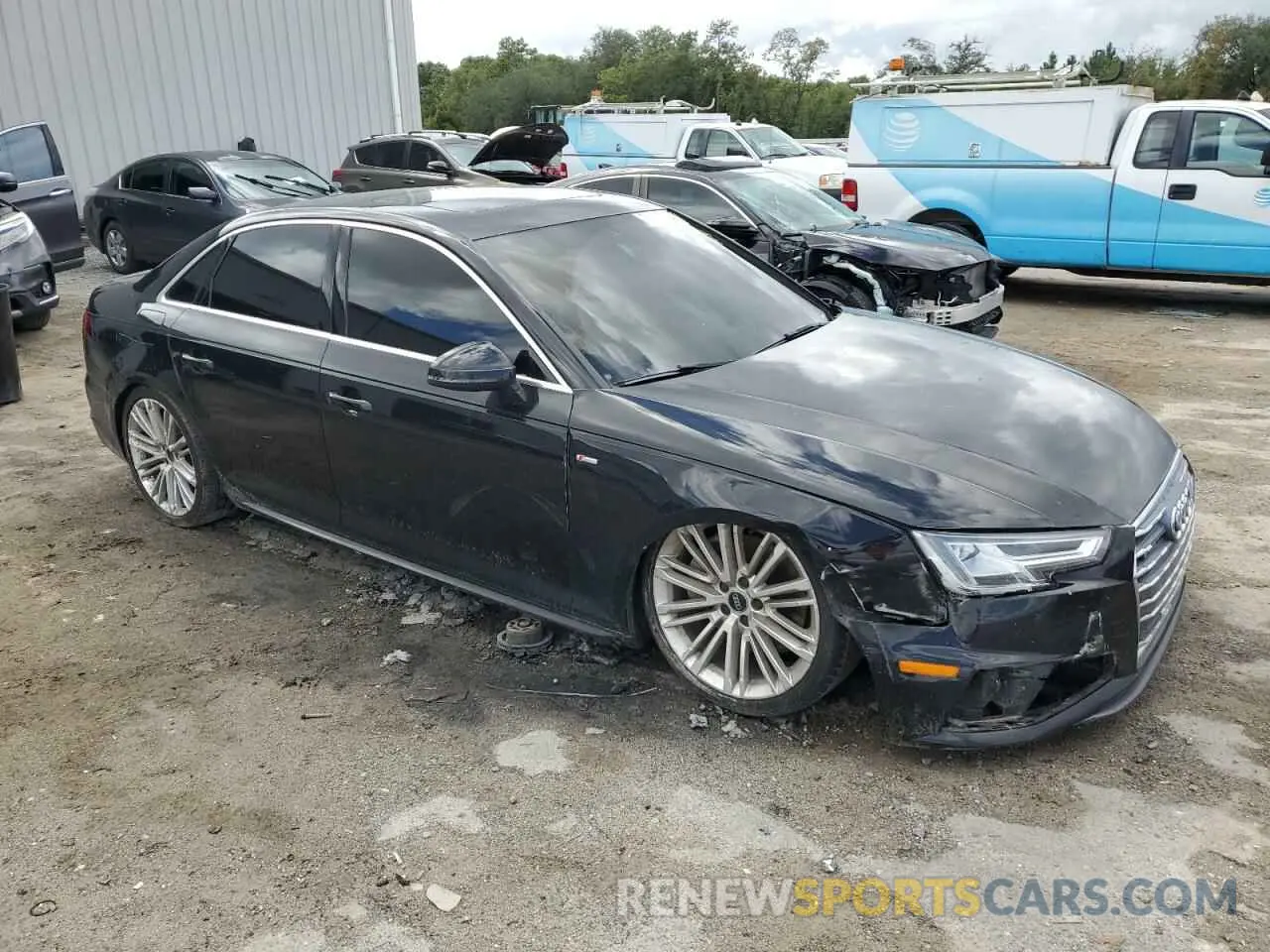 4 Photograph of a damaged car WAUENAF44KN006569 AUDI A4 2019