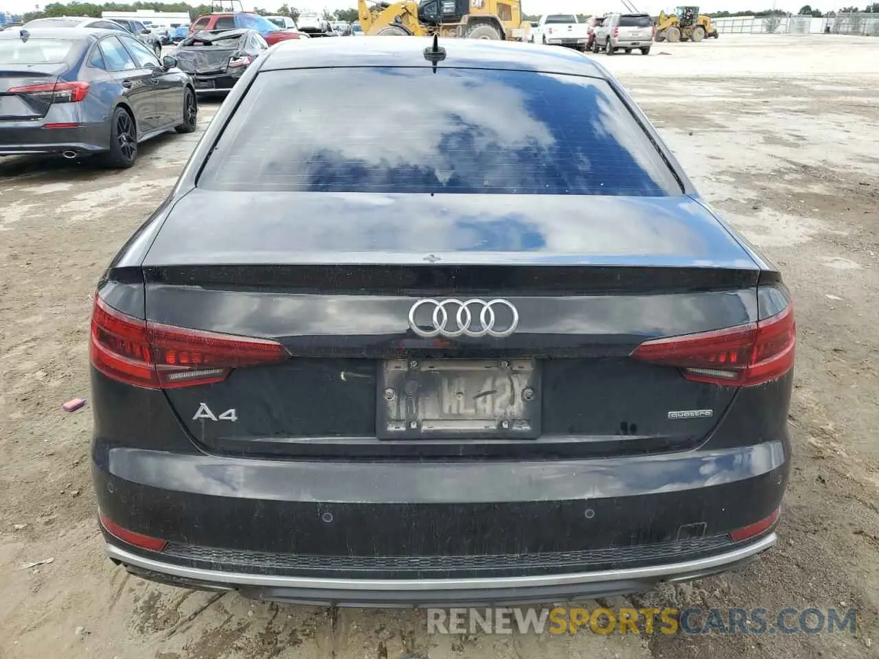 6 Photograph of a damaged car WAUENAF44KN006569 AUDI A4 2019