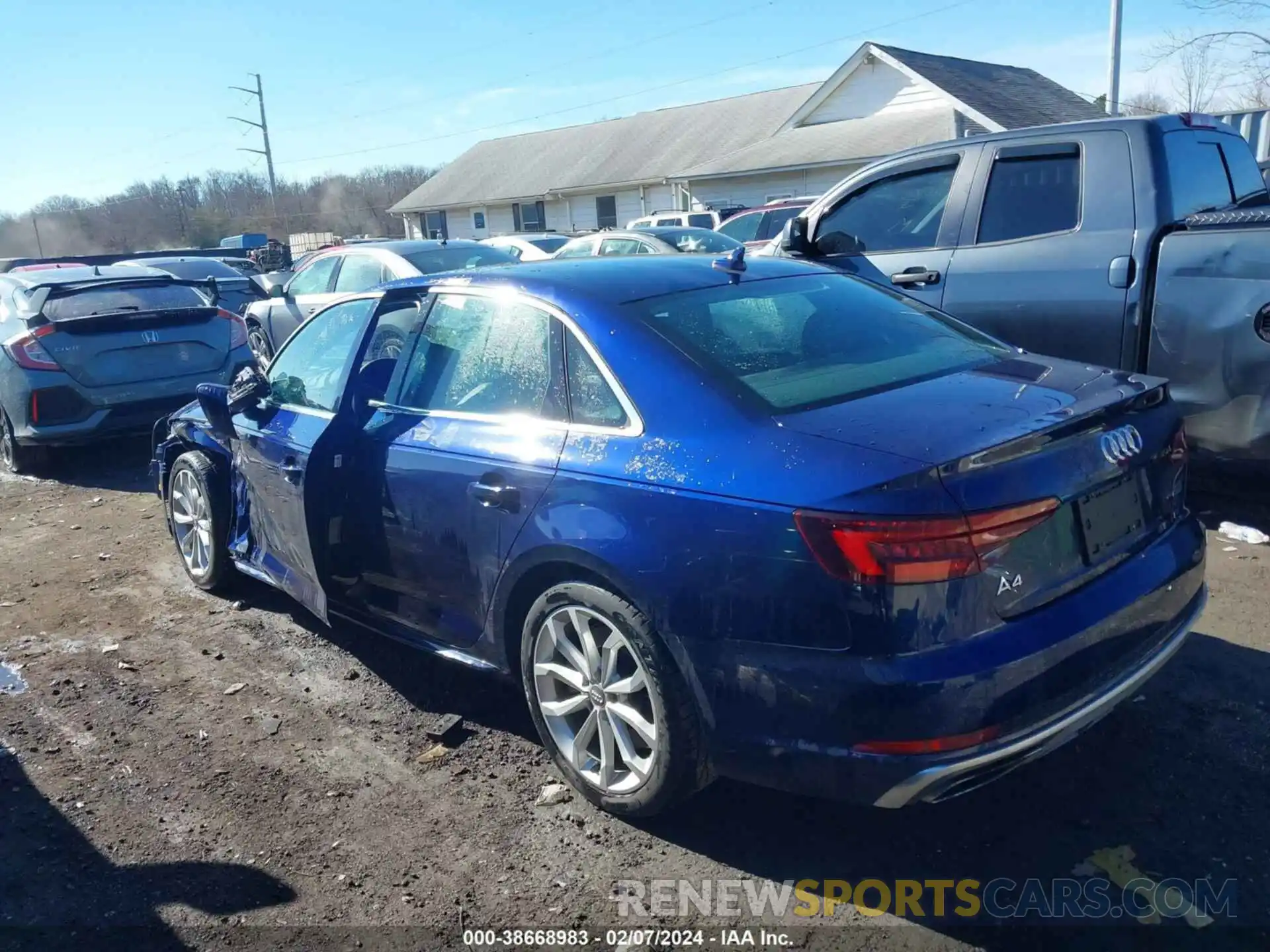 3 Photograph of a damaged car WAUENAF44KN011433 AUDI A4 2019