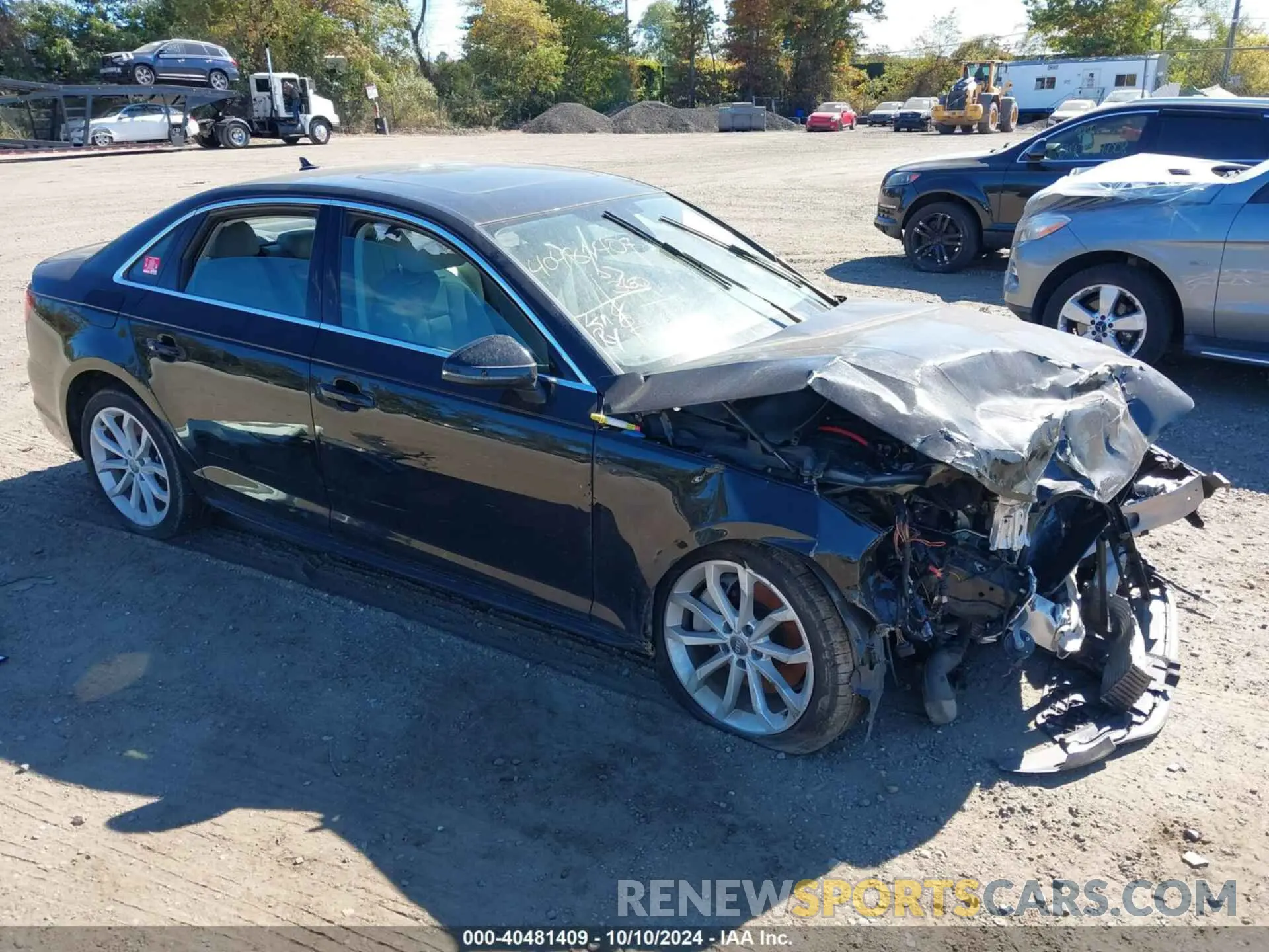 1 Photograph of a damaged car WAUENAF44KN016048 AUDI A4 2019