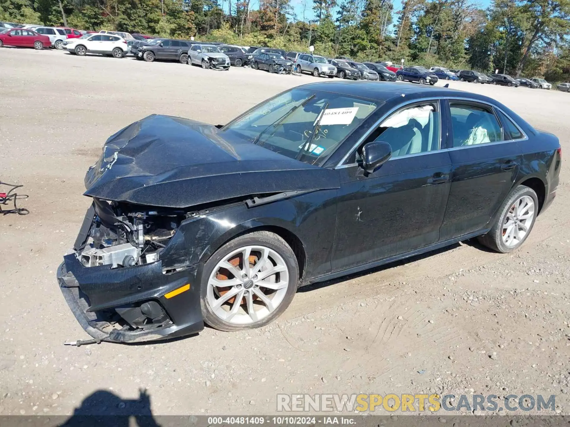 2 Photograph of a damaged car WAUENAF44KN016048 AUDI A4 2019