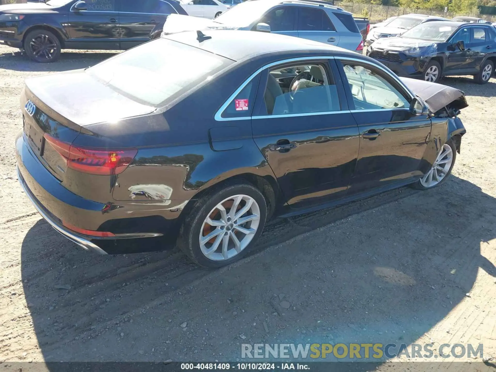 4 Photograph of a damaged car WAUENAF44KN016048 AUDI A4 2019