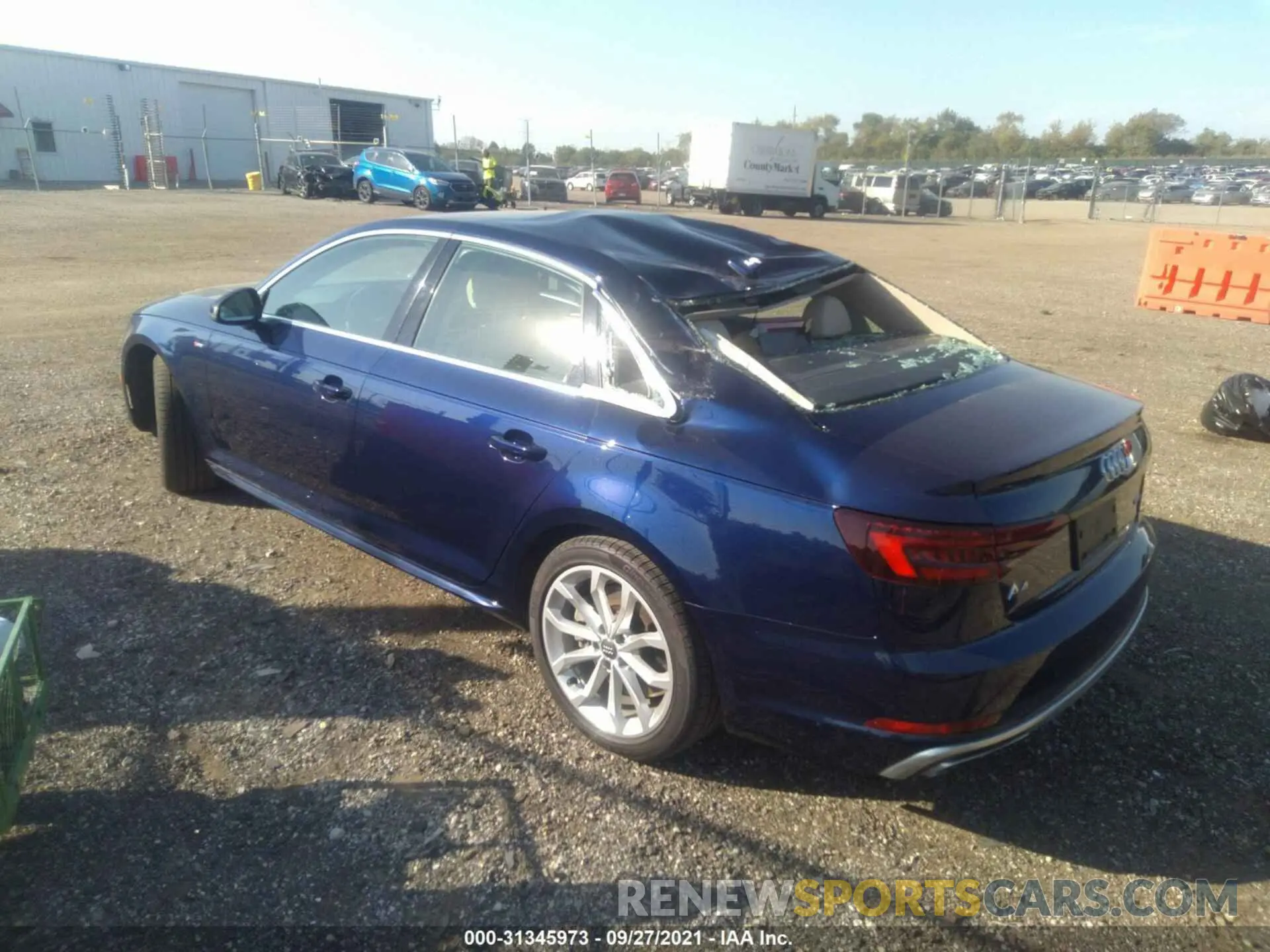 3 Photograph of a damaged car WAUENAF45KA016521 AUDI A4 2019