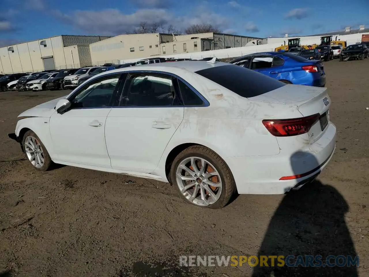 2 Photograph of a damaged car WAUENAF45KA027051 AUDI A4 2019