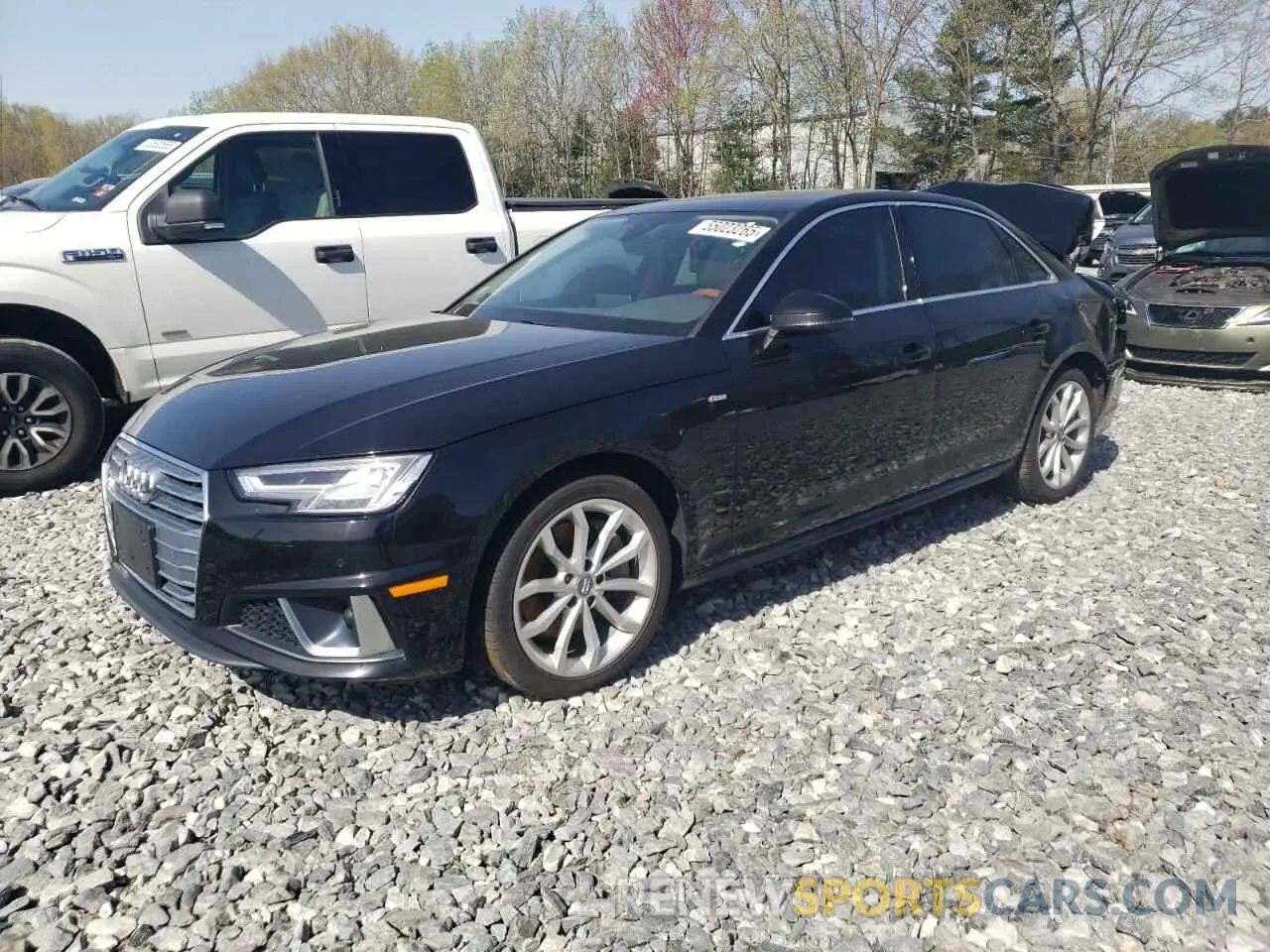 1 Photograph of a damaged car WAUENAF45KA040057 AUDI A4 2019