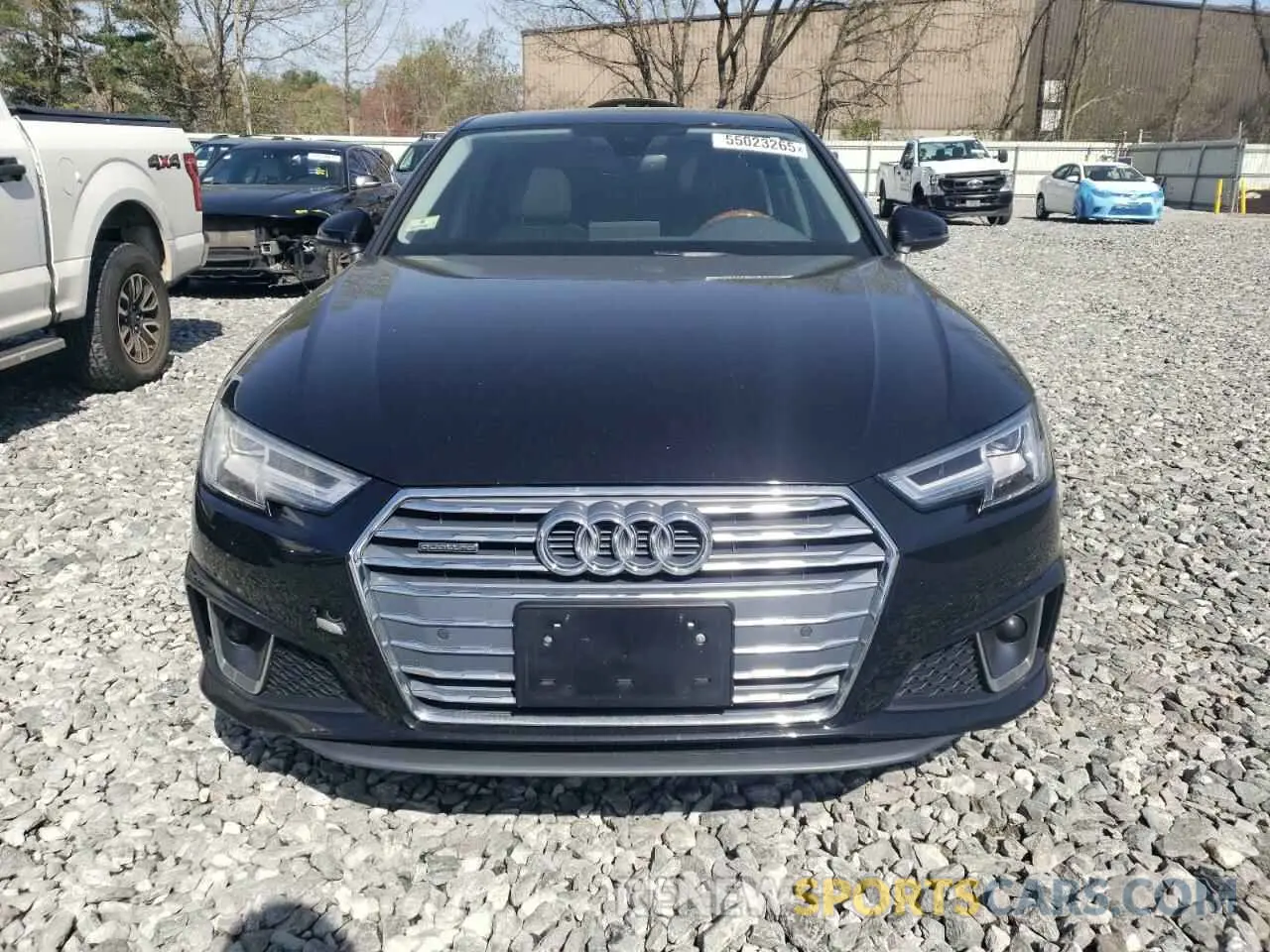 5 Photograph of a damaged car WAUENAF45KA040057 AUDI A4 2019