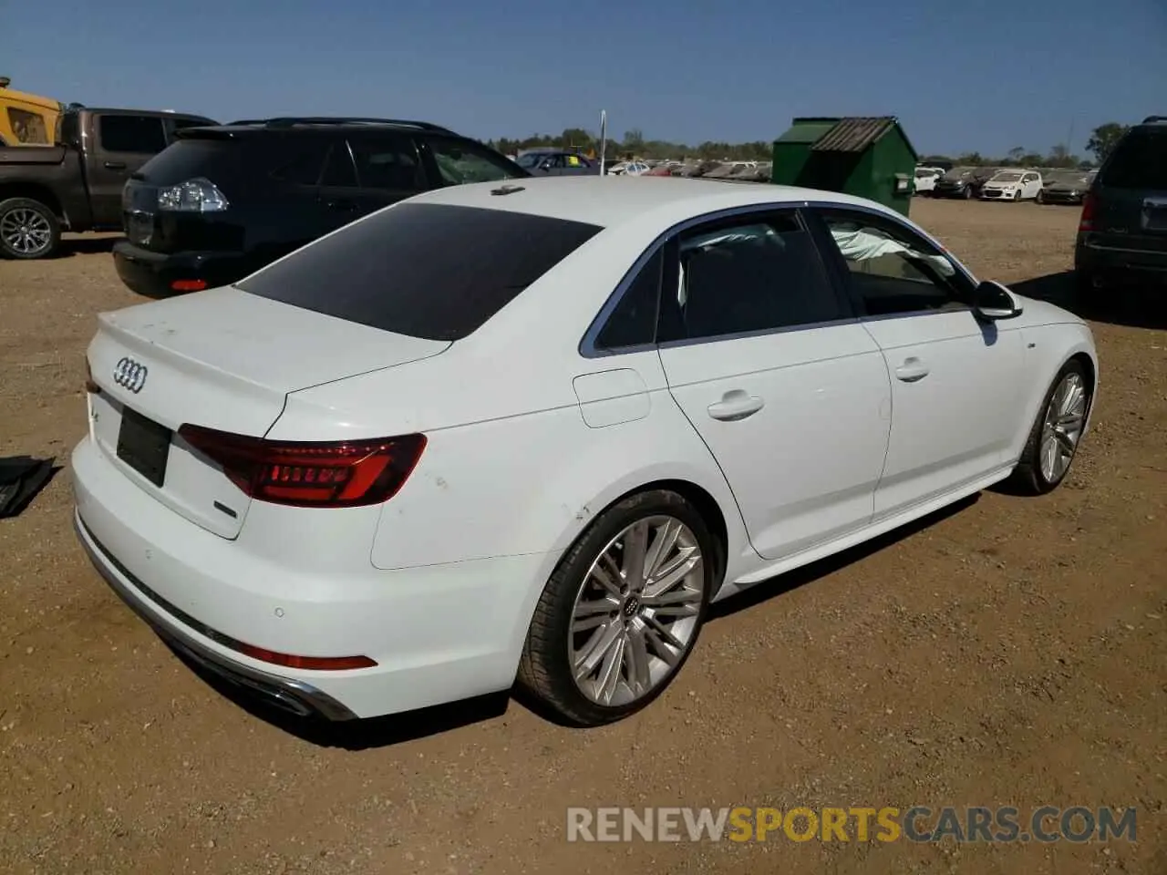 3 Photograph of a damaged car WAUENAF45KA053360 AUDI A4 2019