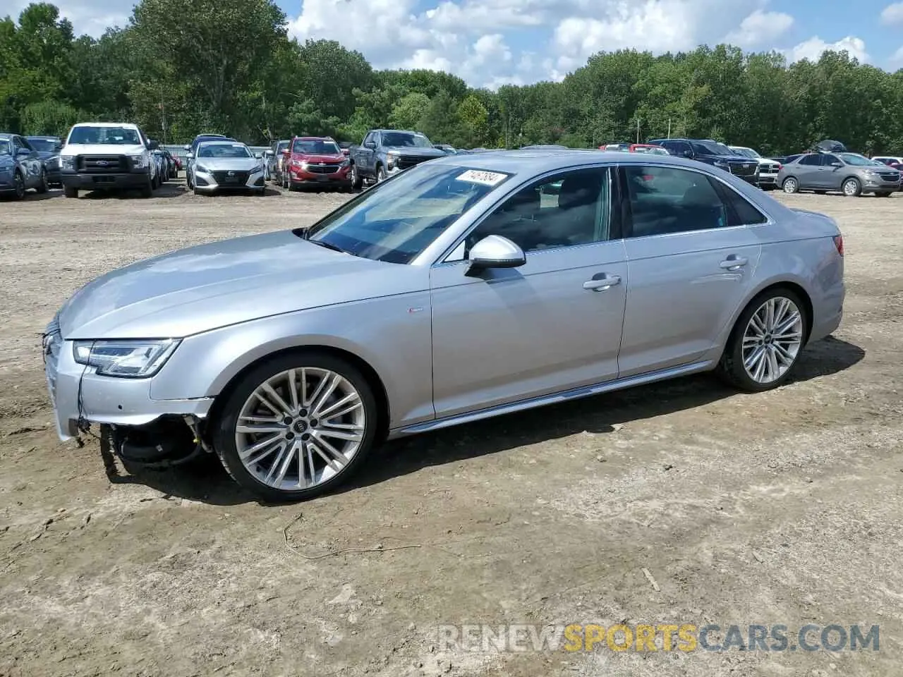 1 Photograph of a damaged car WAUENAF45KA076184 AUDI A4 2019