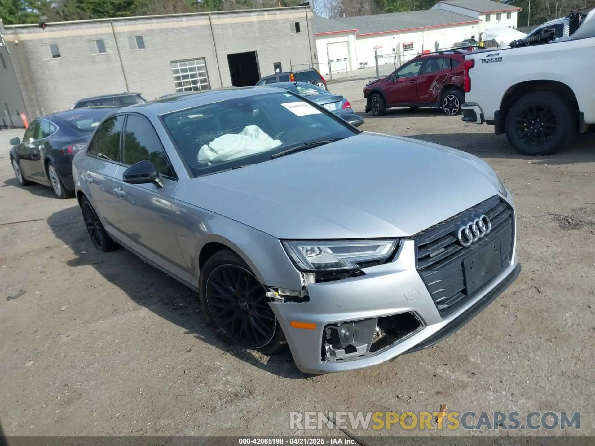 1 Photograph of a damaged car WAUENAF45KN019041 AUDI A4 2019
