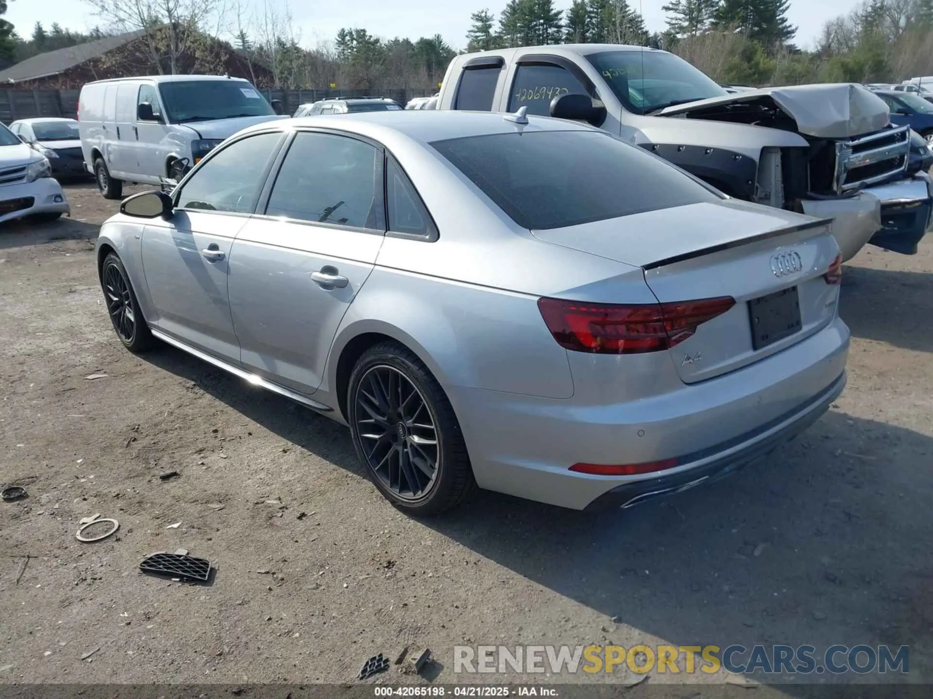 3 Photograph of a damaged car WAUENAF45KN019041 AUDI A4 2019