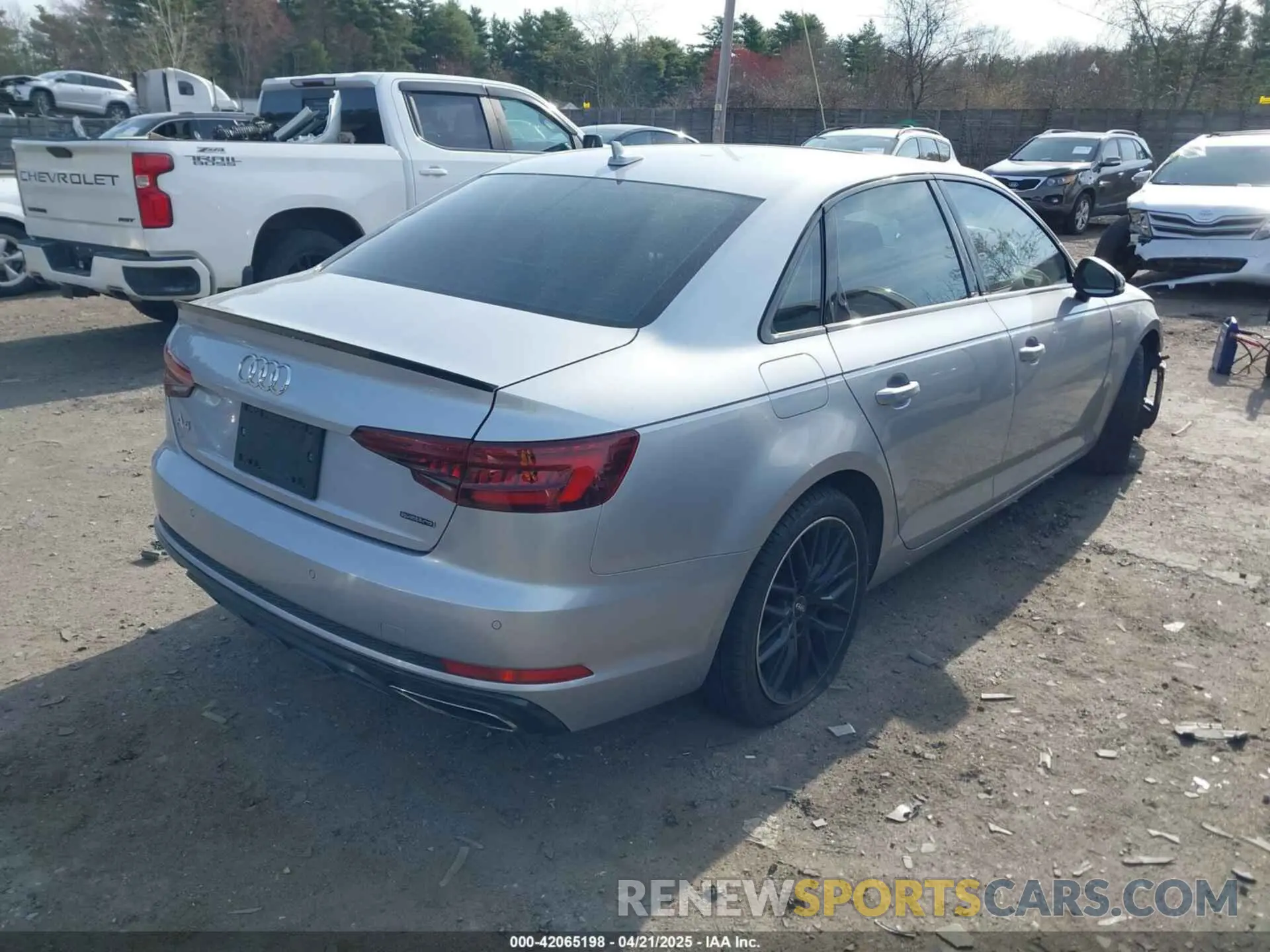 4 Photograph of a damaged car WAUENAF45KN019041 AUDI A4 2019