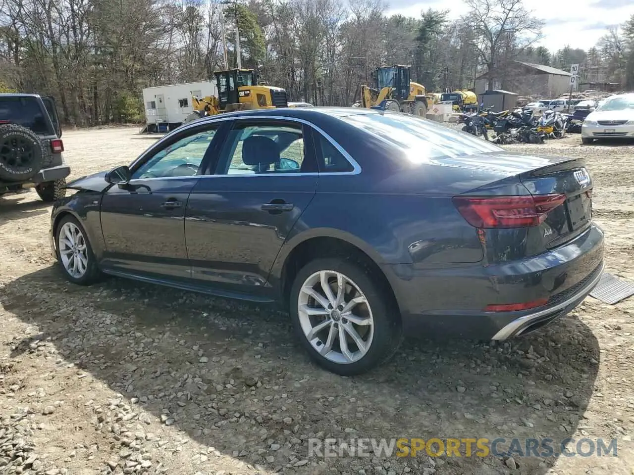 2 Photograph of a damaged car WAUENAF45KN020643 AUDI A4 2019
