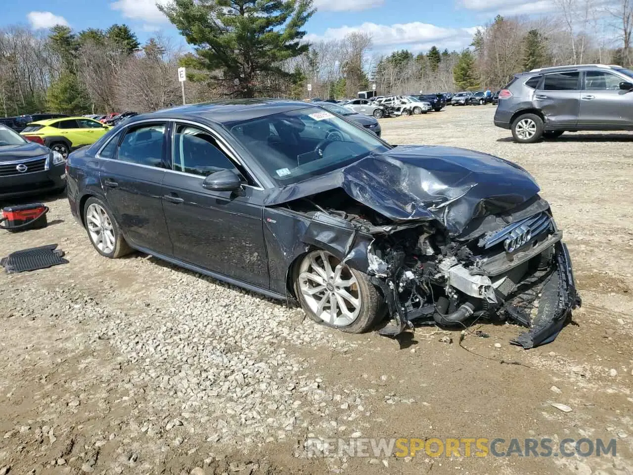 4 Photograph of a damaged car WAUENAF45KN020643 AUDI A4 2019