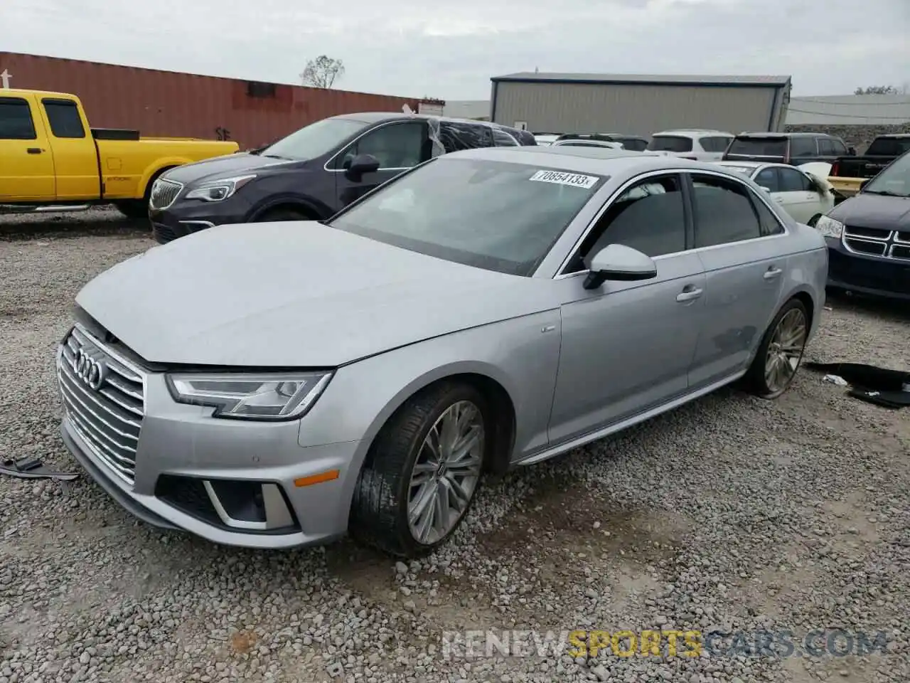 1 Photograph of a damaged car WAUENAF45KN020934 AUDI A4 2019