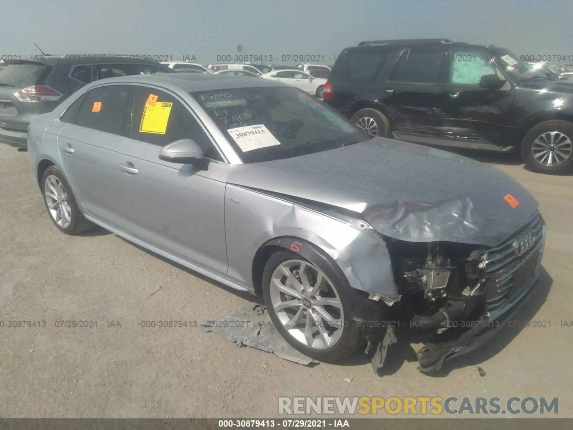 1 Photograph of a damaged car WAUENAF46KA068319 AUDI A4 2019