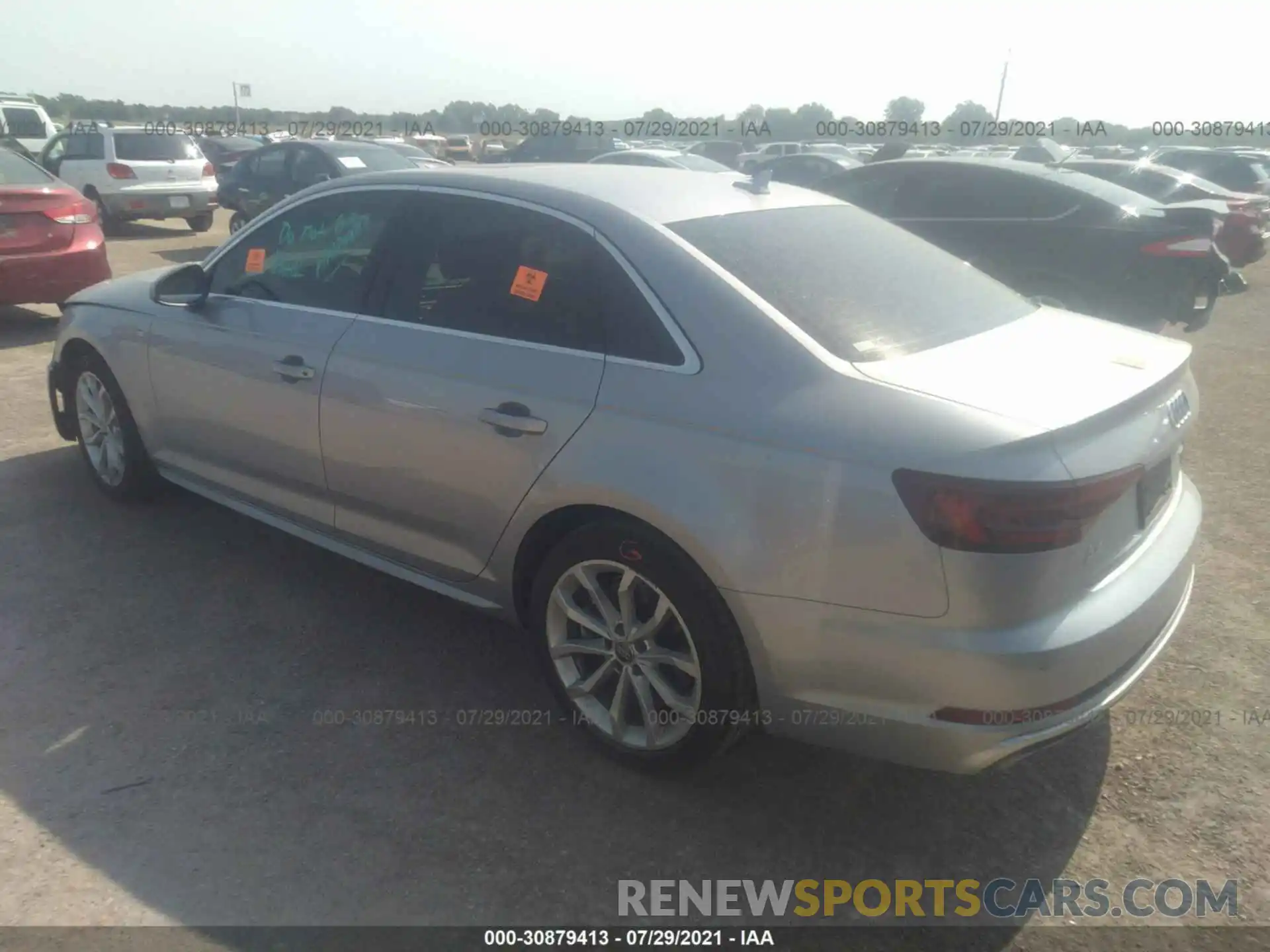 3 Photograph of a damaged car WAUENAF46KA068319 AUDI A4 2019