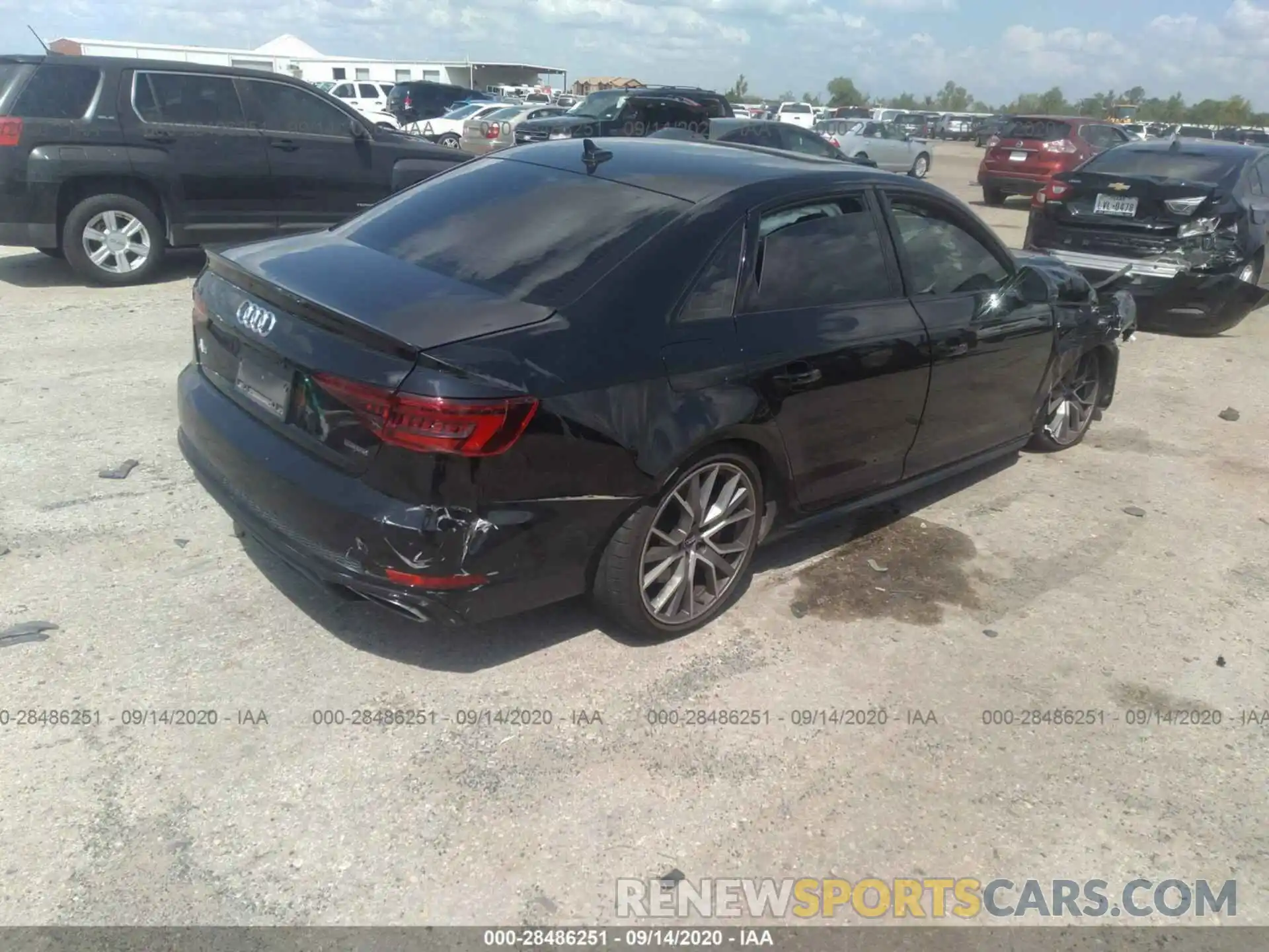 4 Photograph of a damaged car WAUENAF46KA075786 AUDI A4 2019