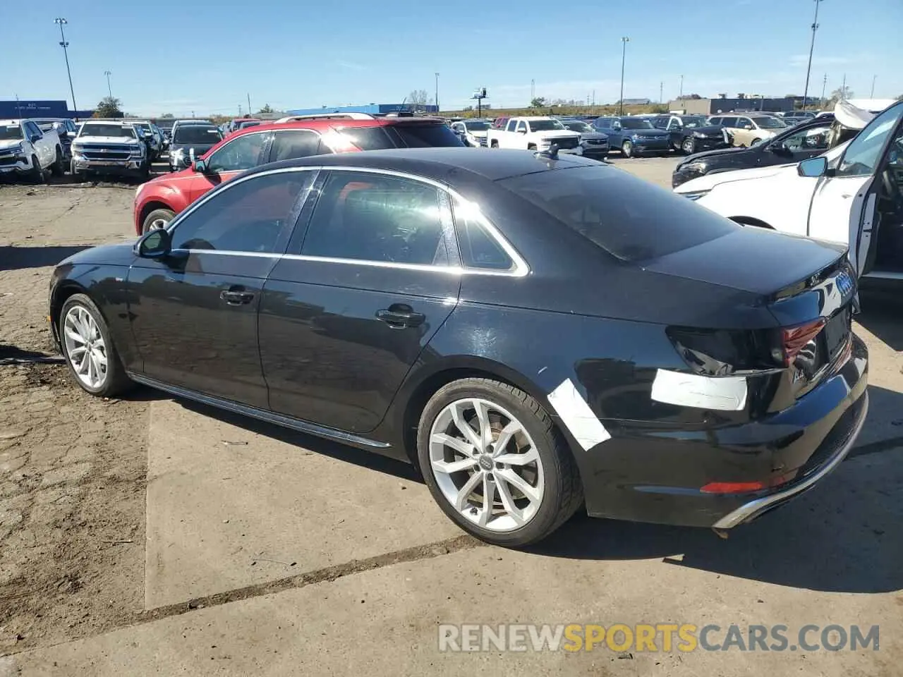 2 Photograph of a damaged car WAUENAF46KN014558 AUDI A4 2019