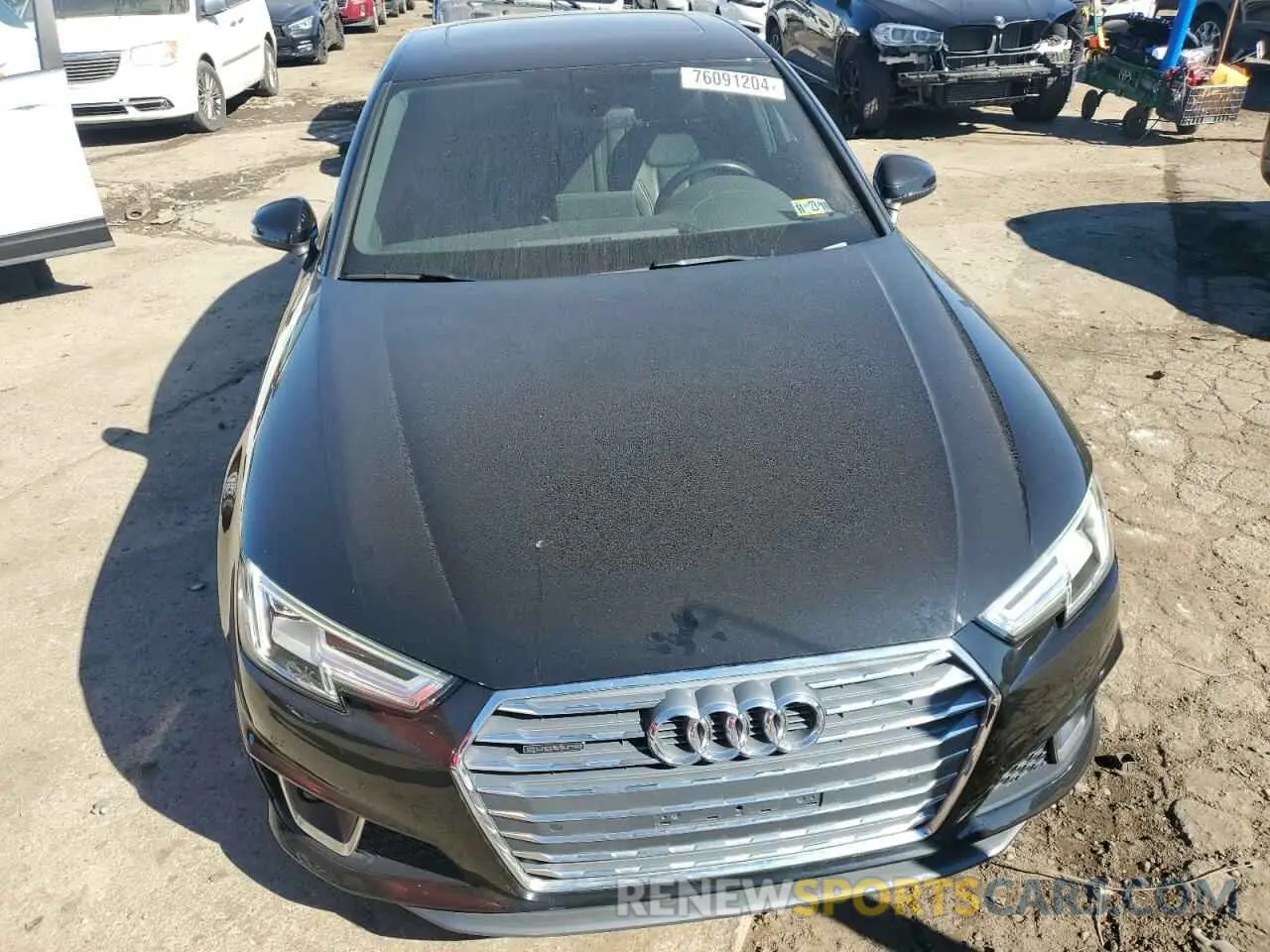 5 Photograph of a damaged car WAUENAF46KN014558 AUDI A4 2019