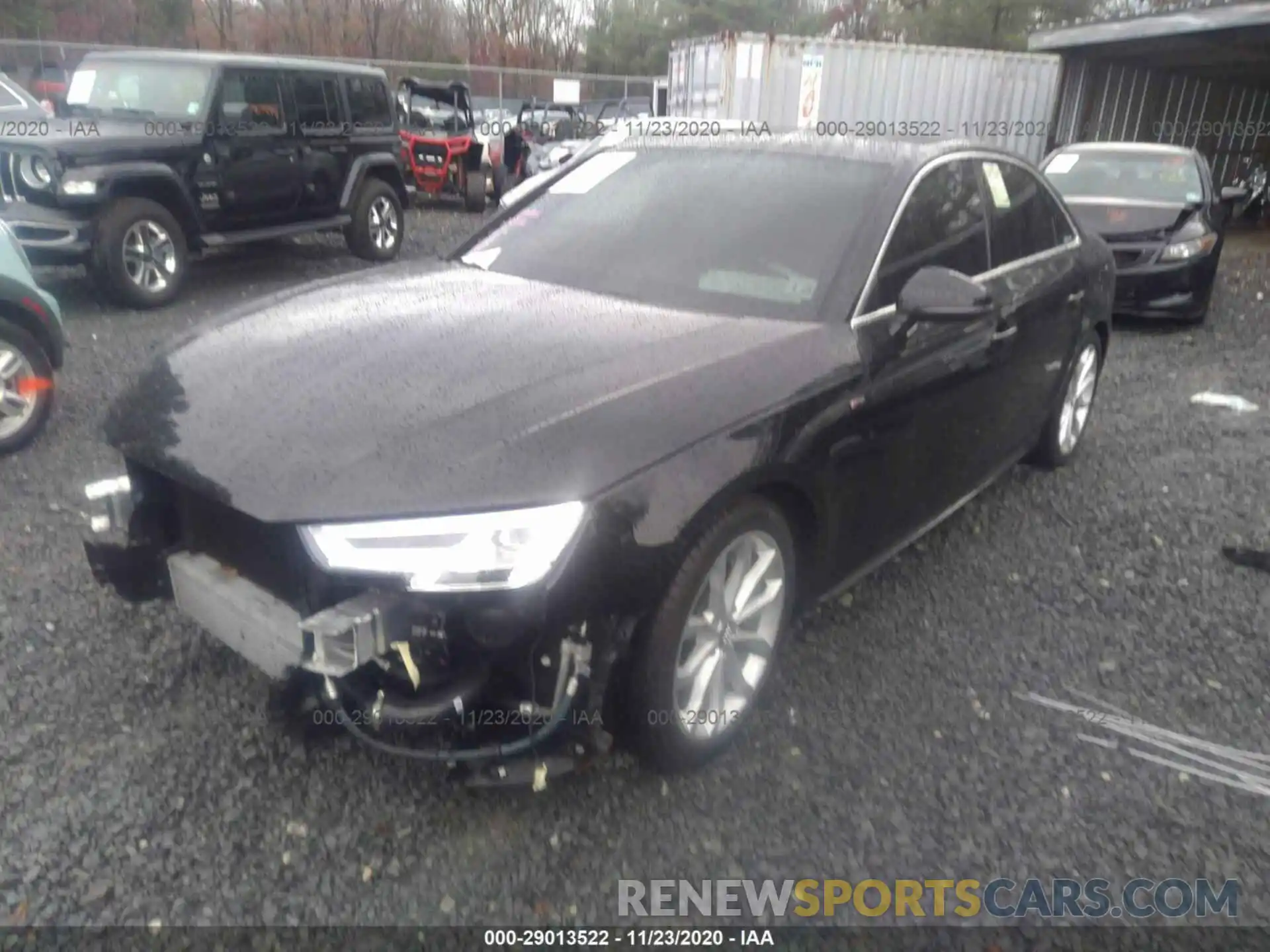 2 Photograph of a damaged car WAUENAF46KN019307 AUDI A4 2019