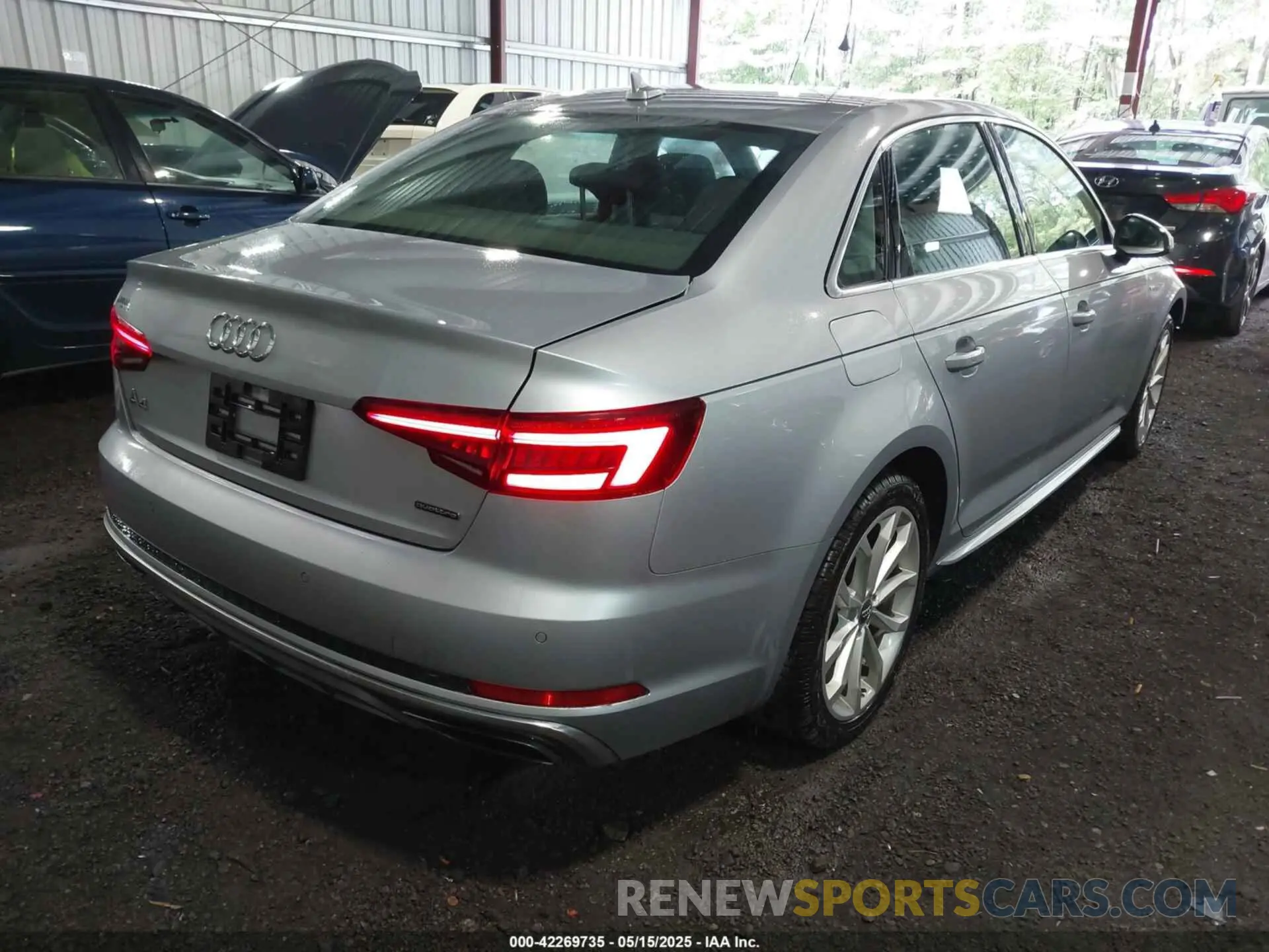 4 Photograph of a damaged car WAUENAF47KA016195 AUDI A4 2019