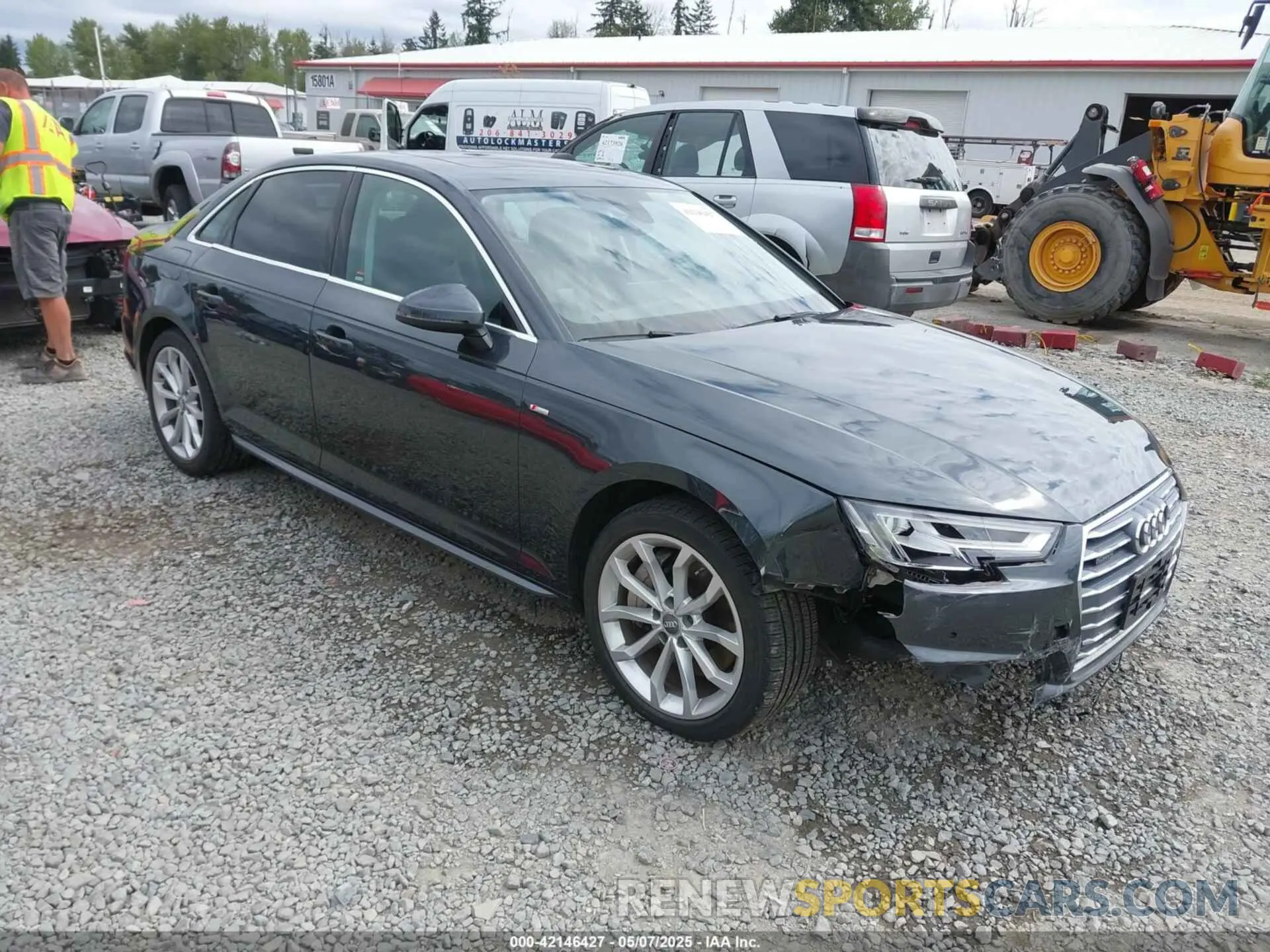 1 Photograph of a damaged car WAUENAF47KA056731 AUDI A4 2019