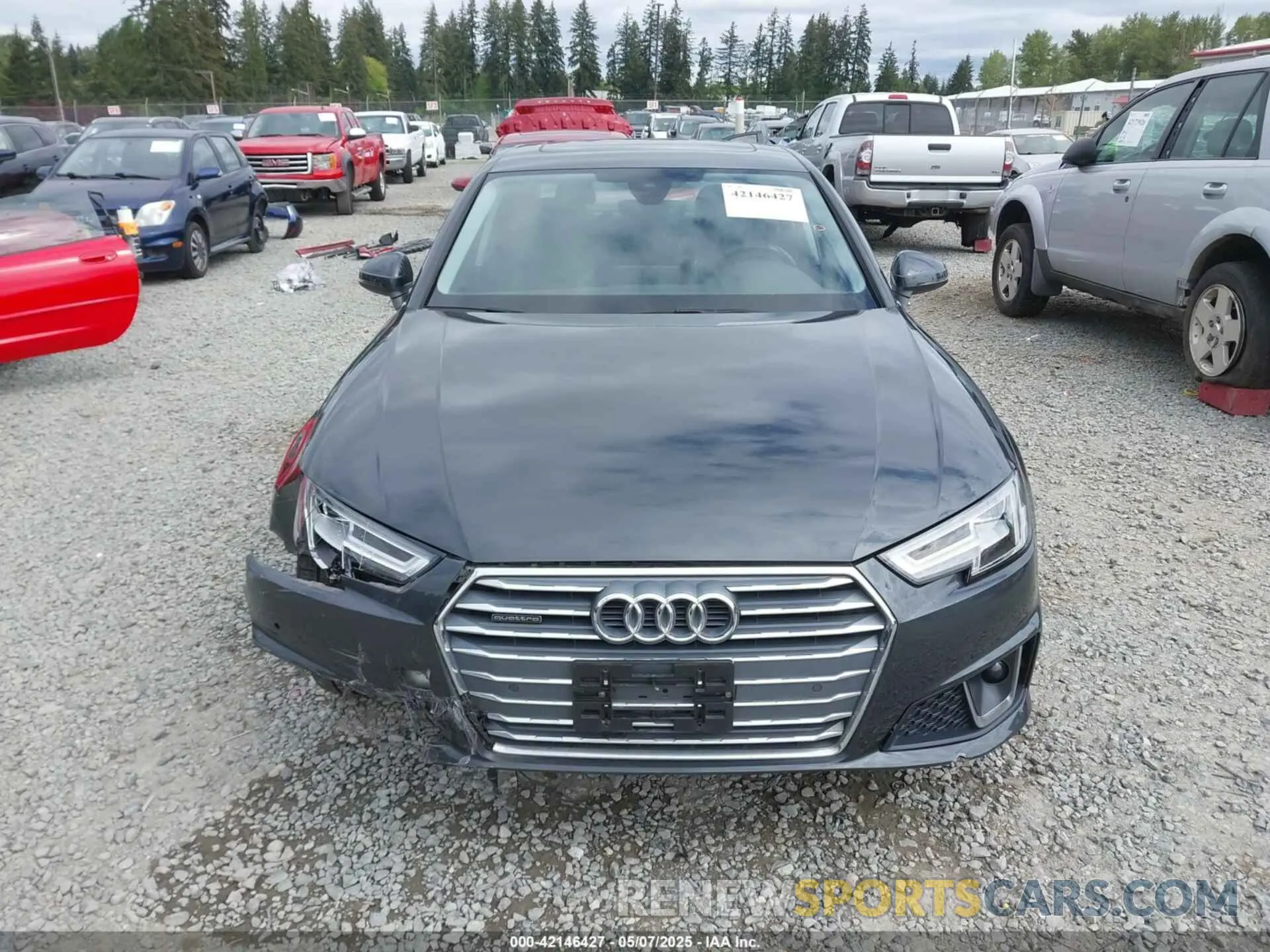 13 Photograph of a damaged car WAUENAF47KA056731 AUDI A4 2019