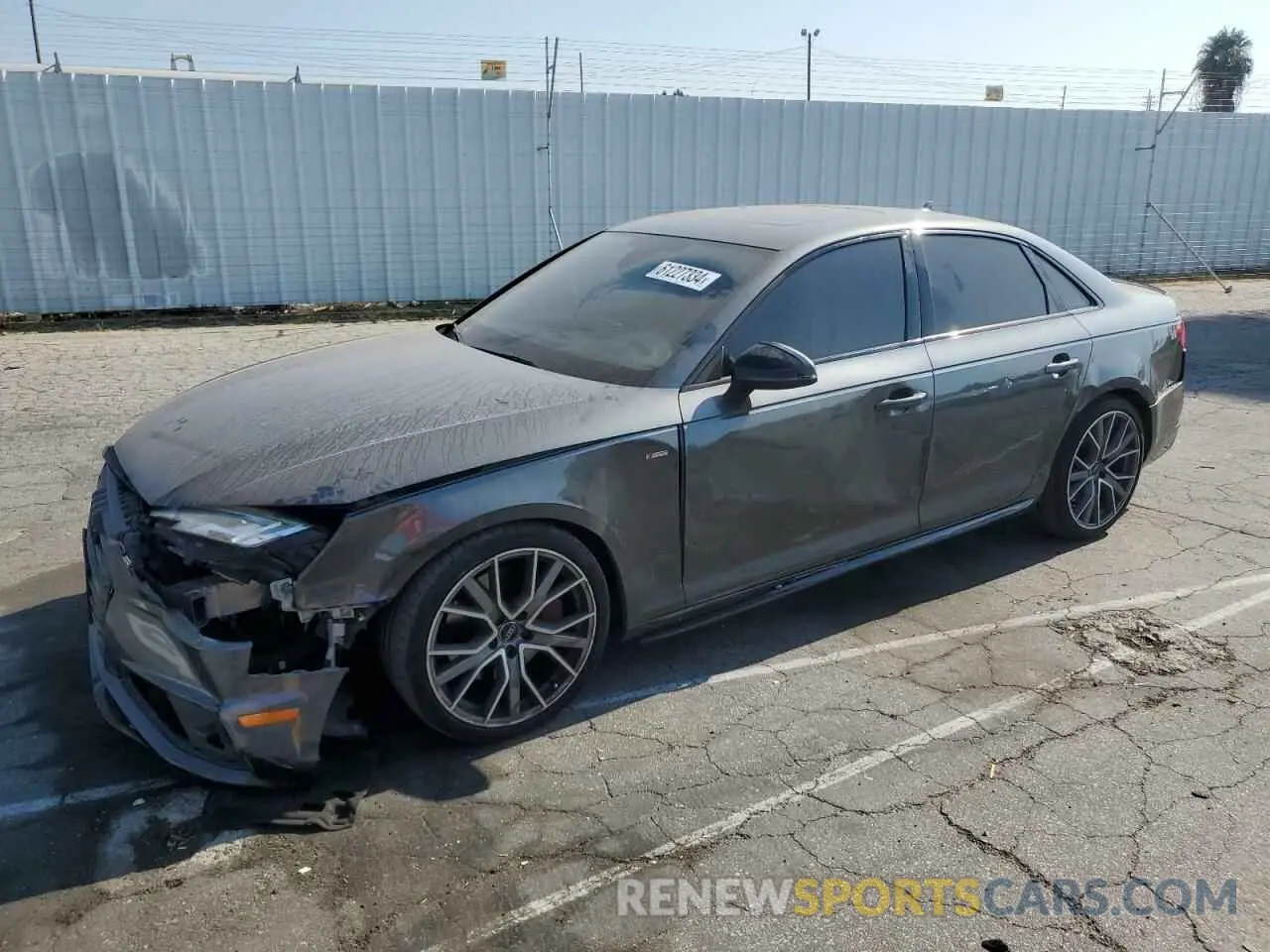 1 Photograph of a damaged car WAUENAF47KA065252 AUDI A4 2019