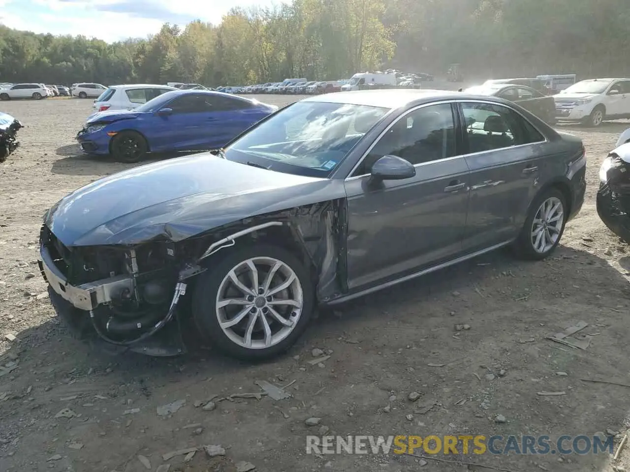 1 Photograph of a damaged car WAUENAF47KA107371 AUDI A4 2019