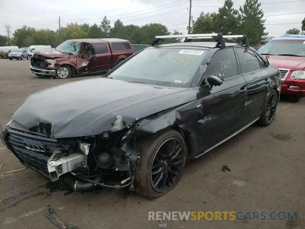 2 Photograph of a damaged car WAUENAF47KA115163 AUDI A4 2019