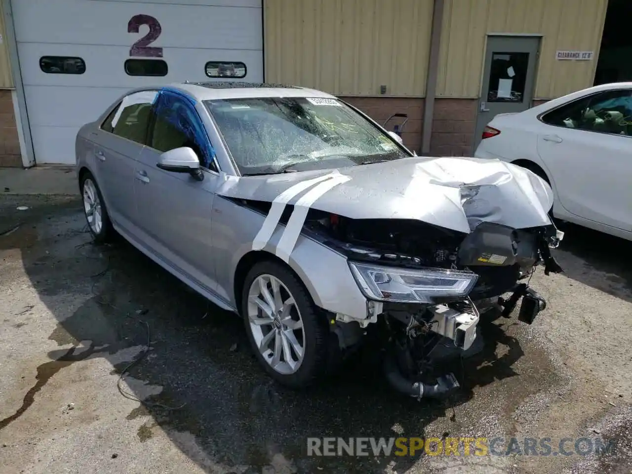 1 Photograph of a damaged car WAUENAF47KN008249 AUDI A4 2019