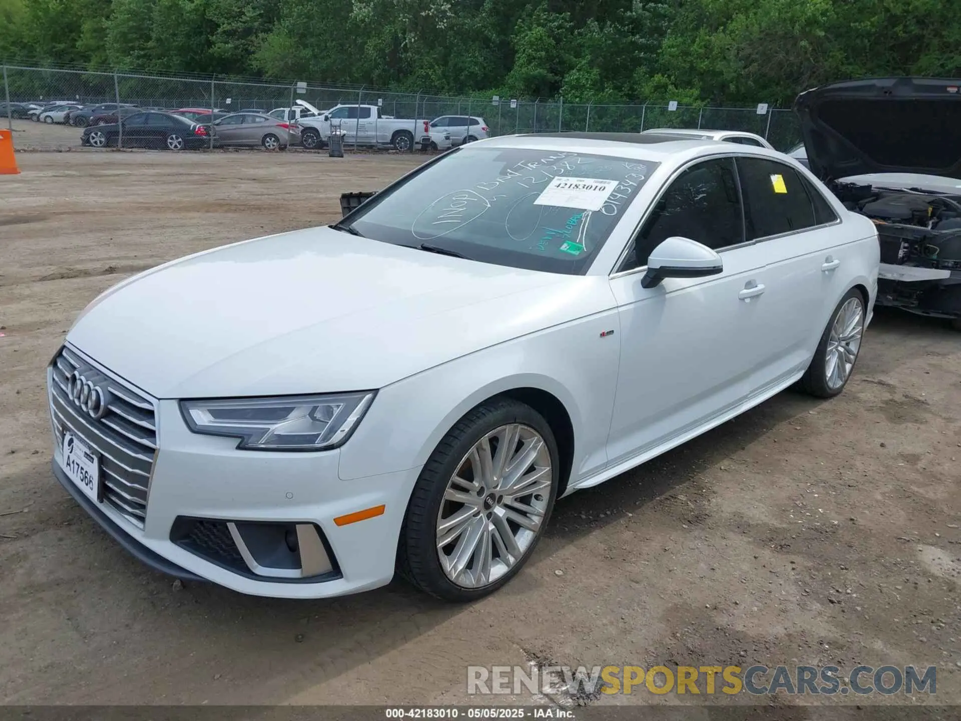 2 Photograph of a damaged car WAUENAF47KN014343 AUDI A4 2019