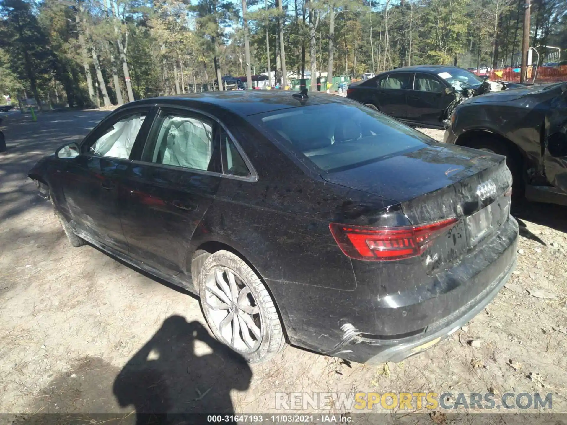 3 Photograph of a damaged car WAUENAF48KA015749 AUDI A4 2019