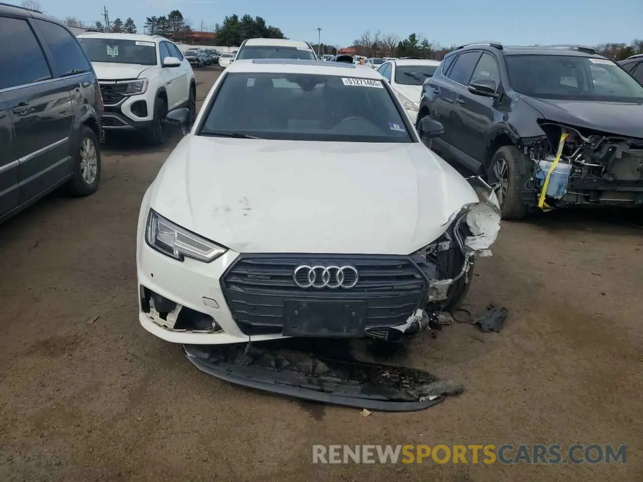 5 Photograph of a damaged car WAUENAF48KA016318 AUDI A4 2019