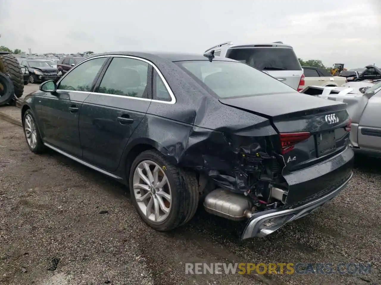 3 Photograph of a damaged car WAUENAF48KA016321 AUDI A4 2019